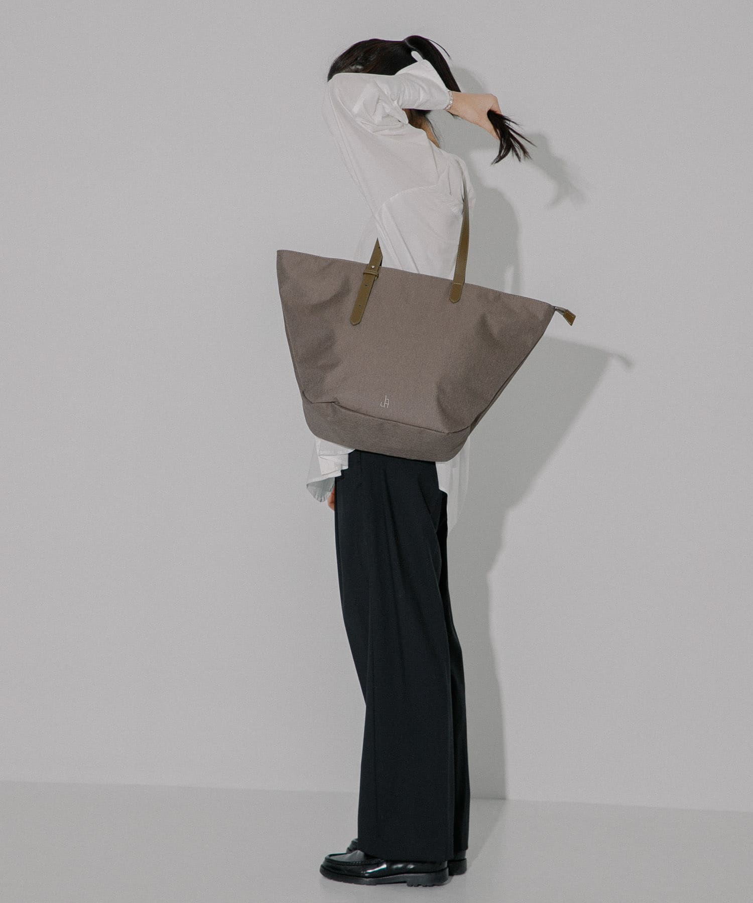 hun RODESKO　Marbling tote CCL BROWN one