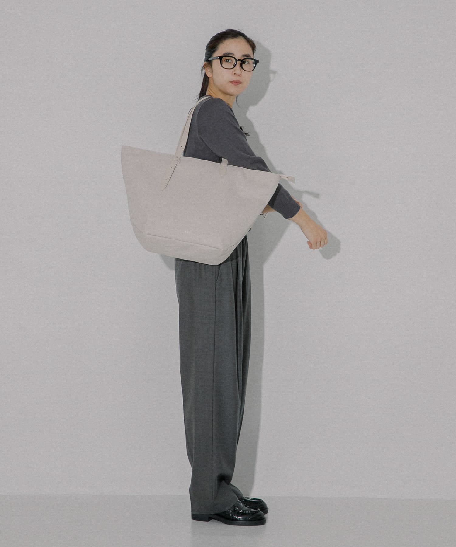 hun RODE SKO　Marbling tote SALLOW one