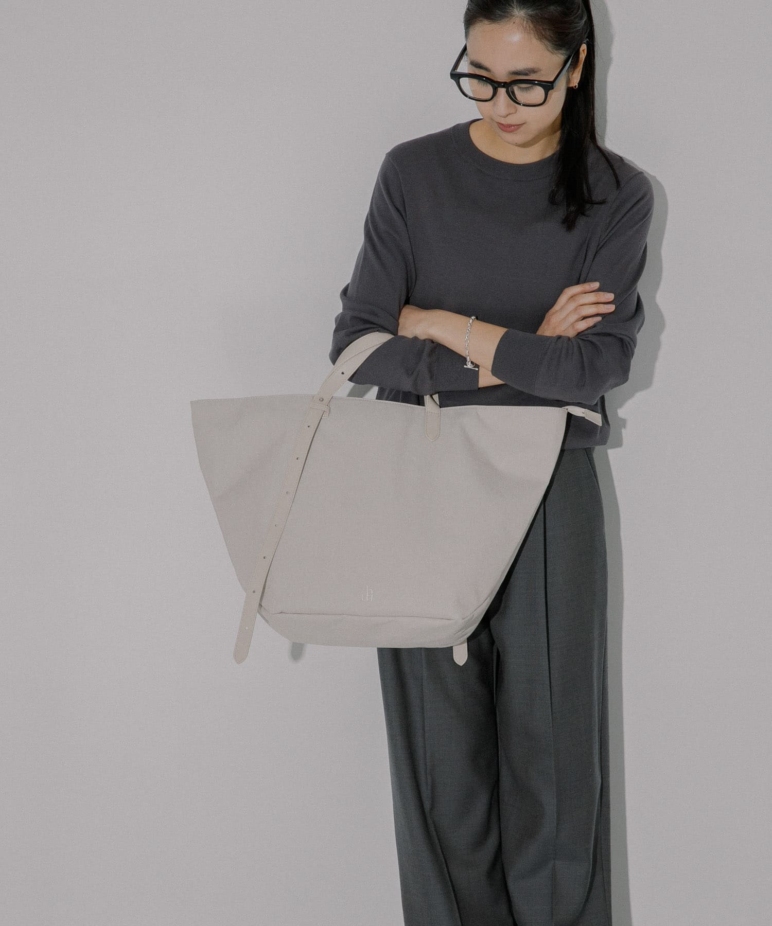 hun RODE SKO　Marbling tote SALLOW one