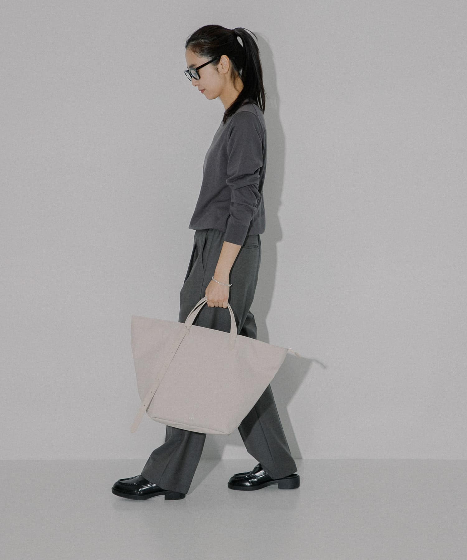 hun RODE SKO　Marbling tote SALLOW one