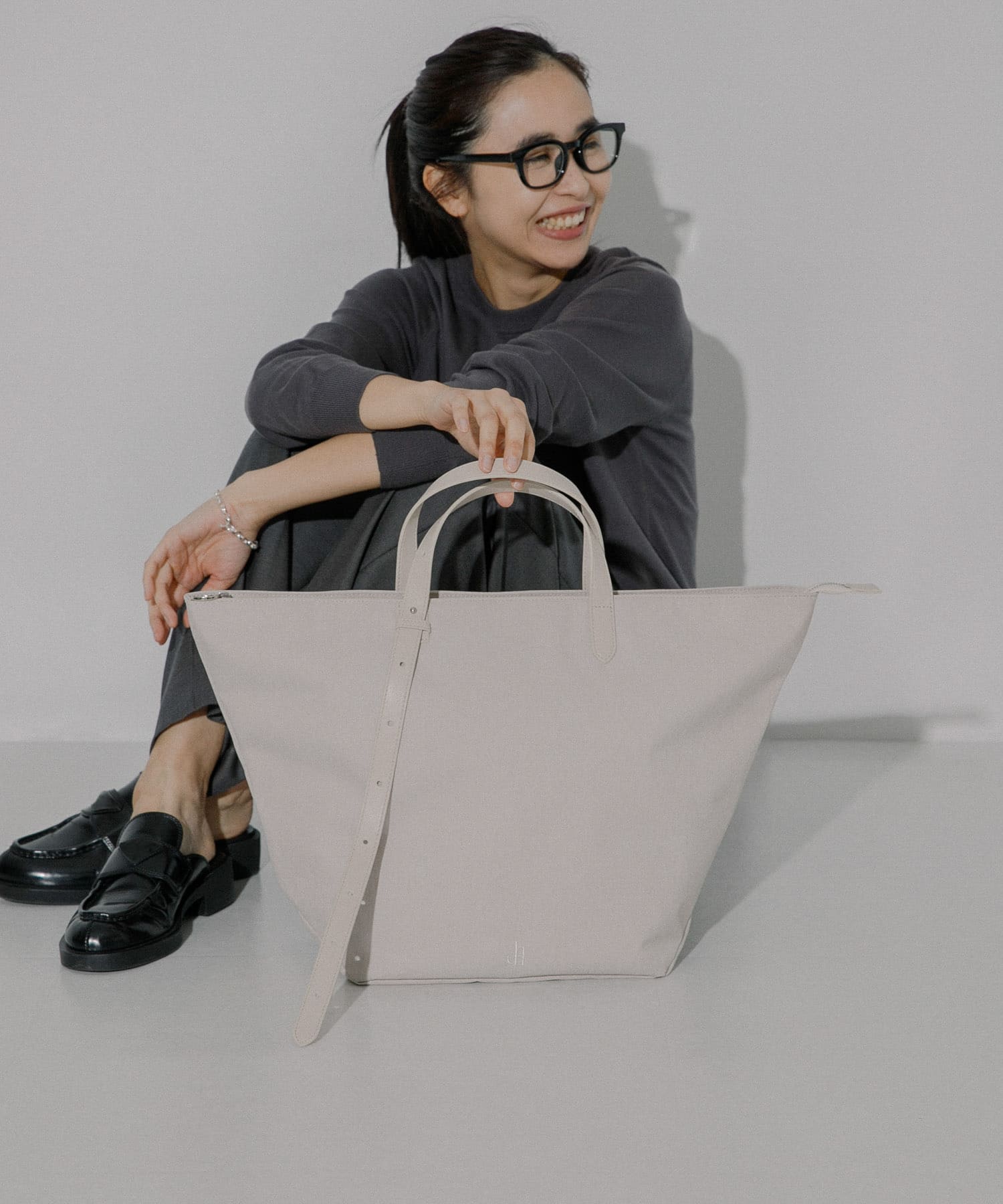 hun RODESKO　Marbling tote SALLOW one