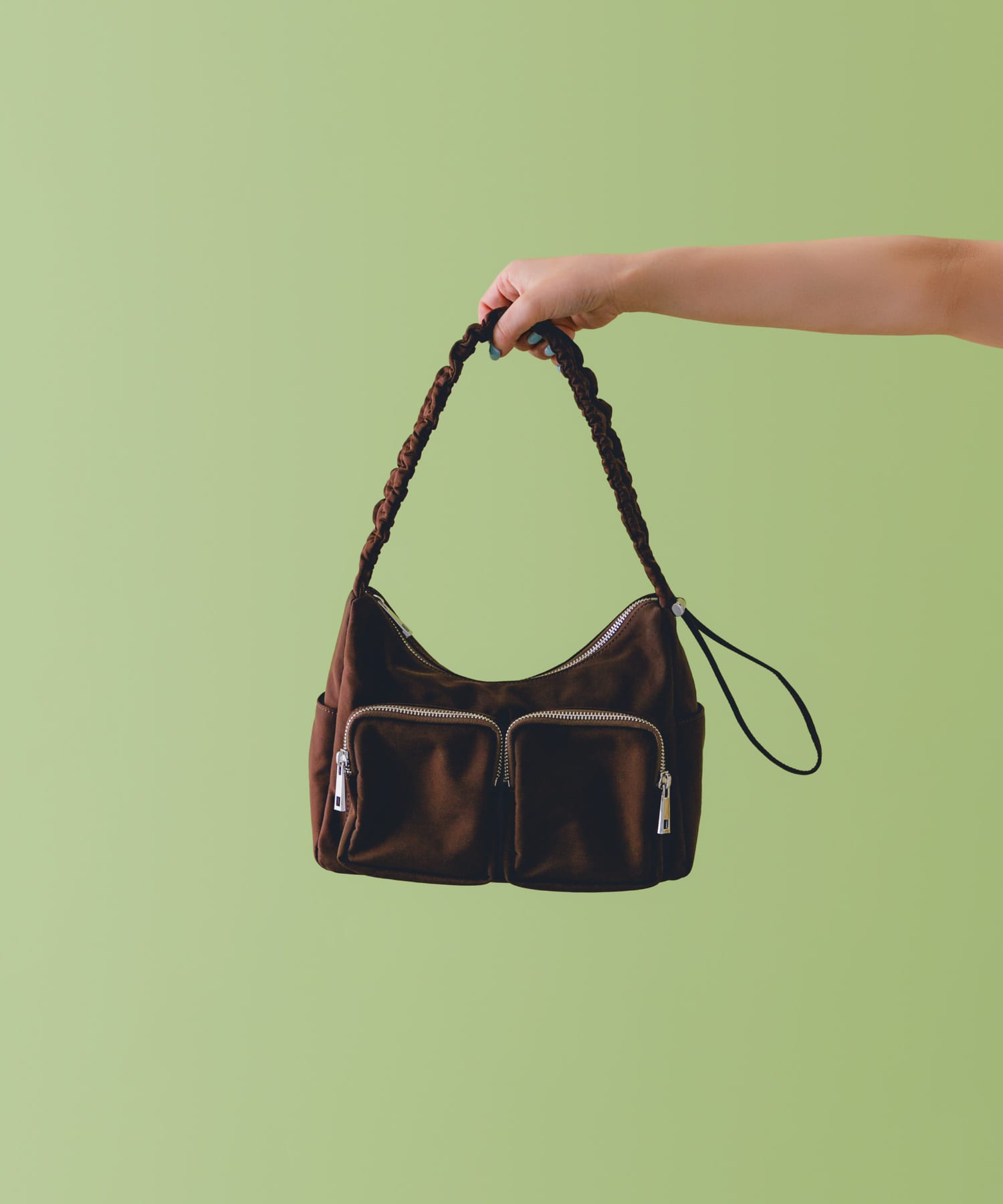hun RODE SKO　Gather pocket BROWN one