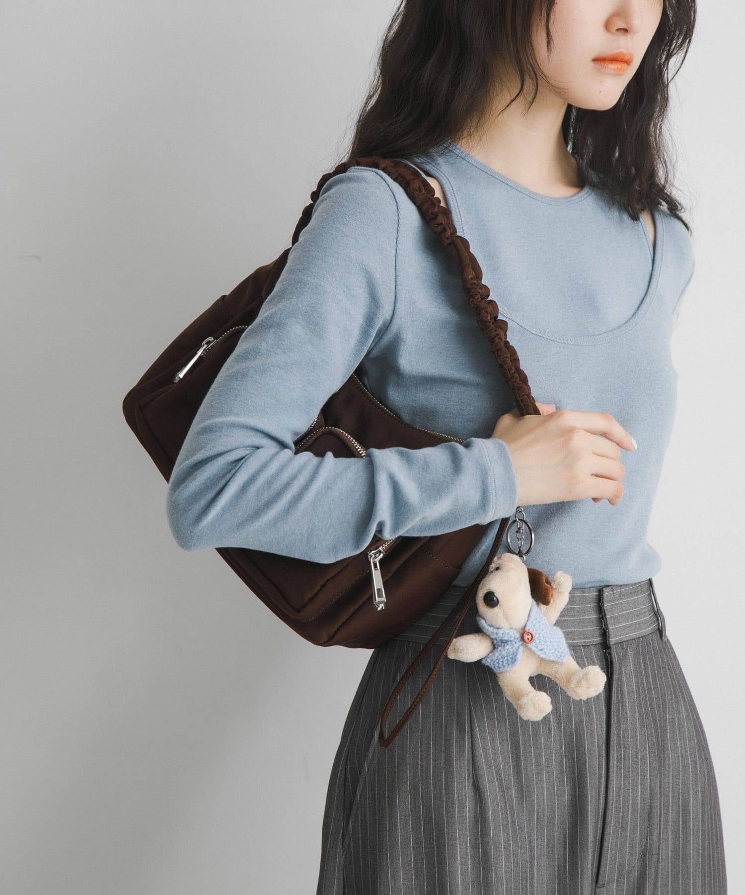 hun RODE SKO　Gather pocket BROWN one