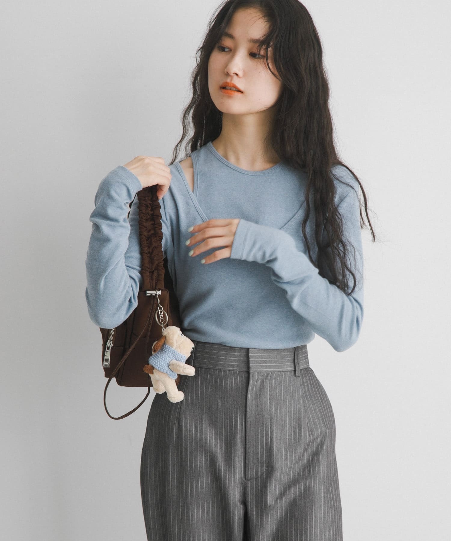 hun RODE SKO　Gather pocket BROWN one