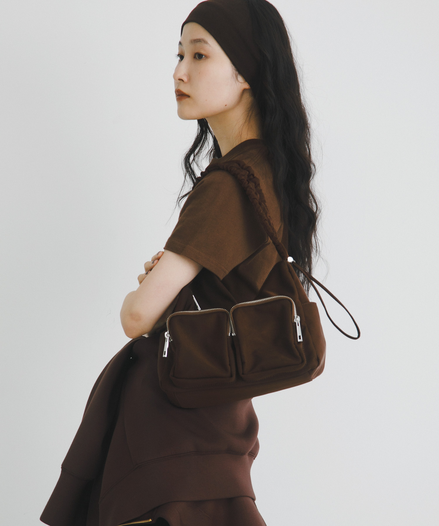 hun RODESKO　Gather pocket BROWN one