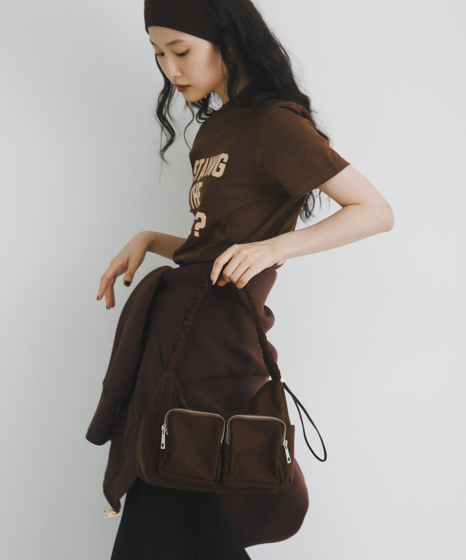 hun RODESKO　Gather pocket BROWN one