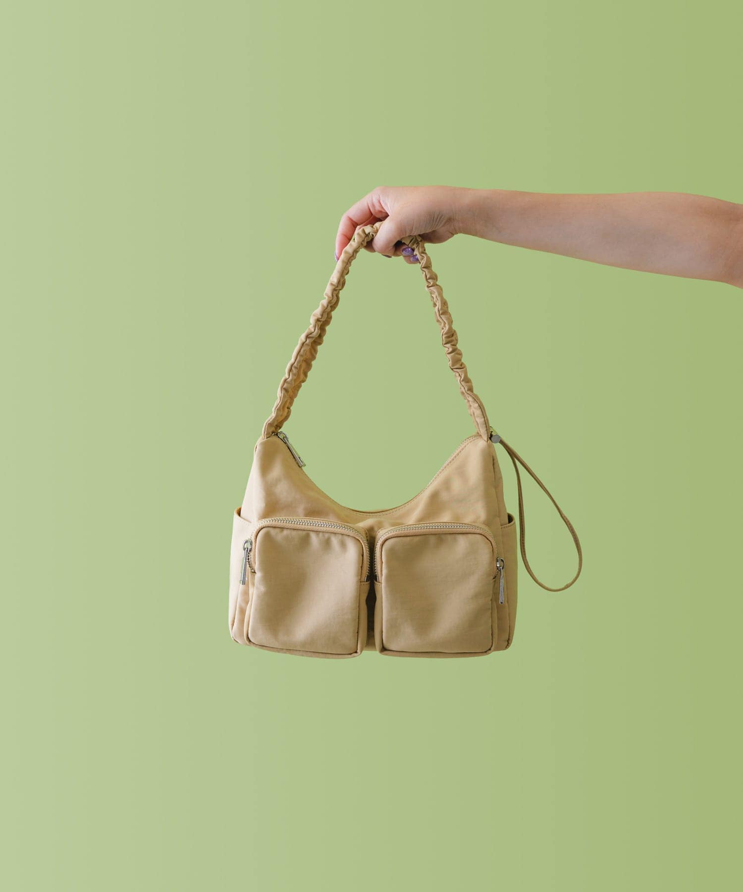 hun RODESKO　Gather pocket BEIGE one