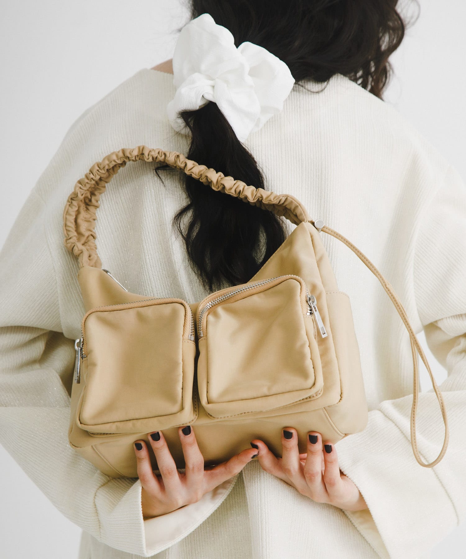 hun RODESKO　Gather pocket BEIGE one