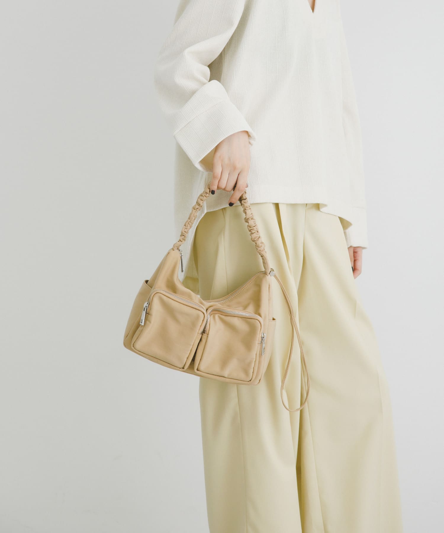 hun RODESKO　Gather pocket BEIGE one