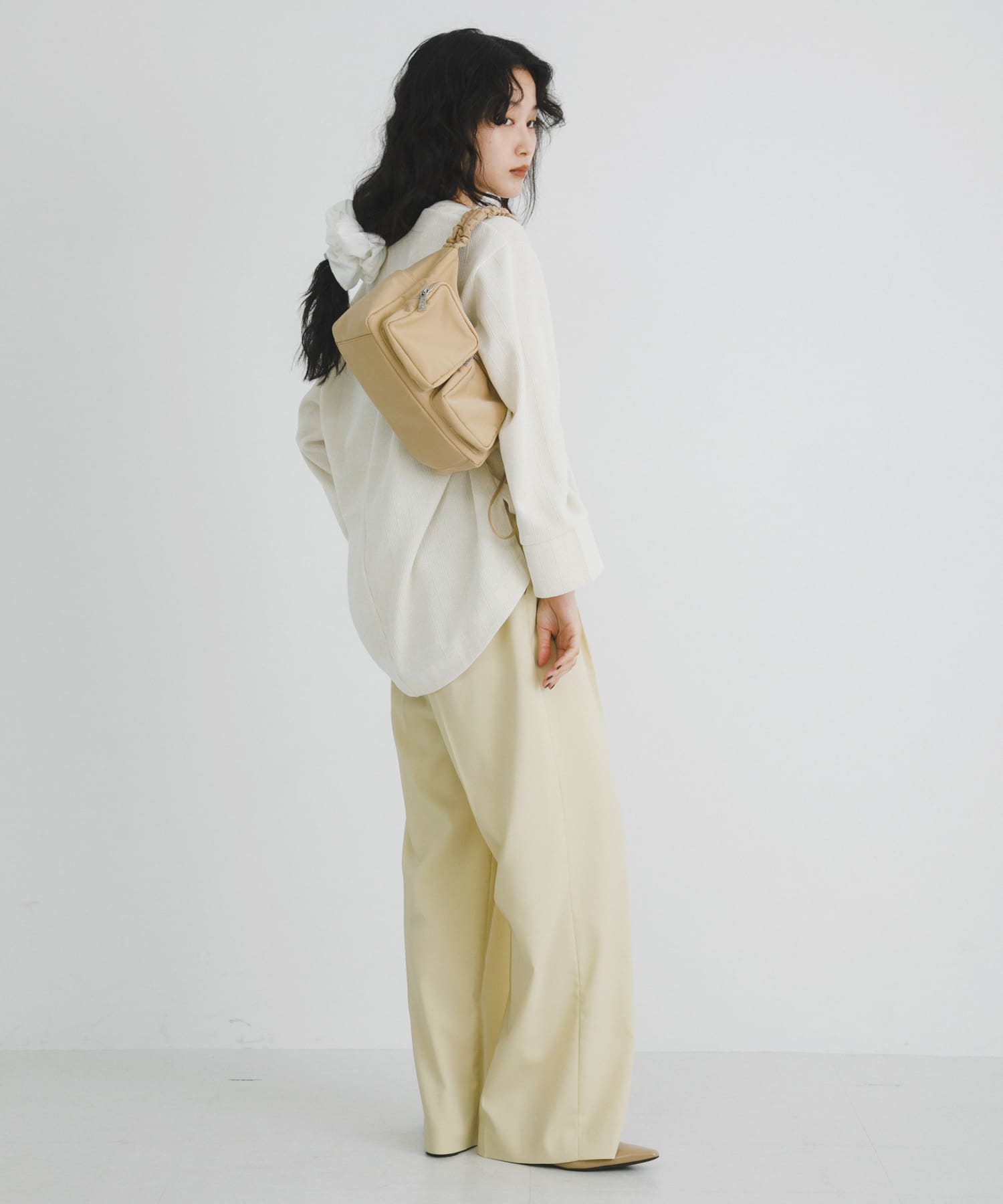 hun RODESKO　Gather pocket BEIGE one