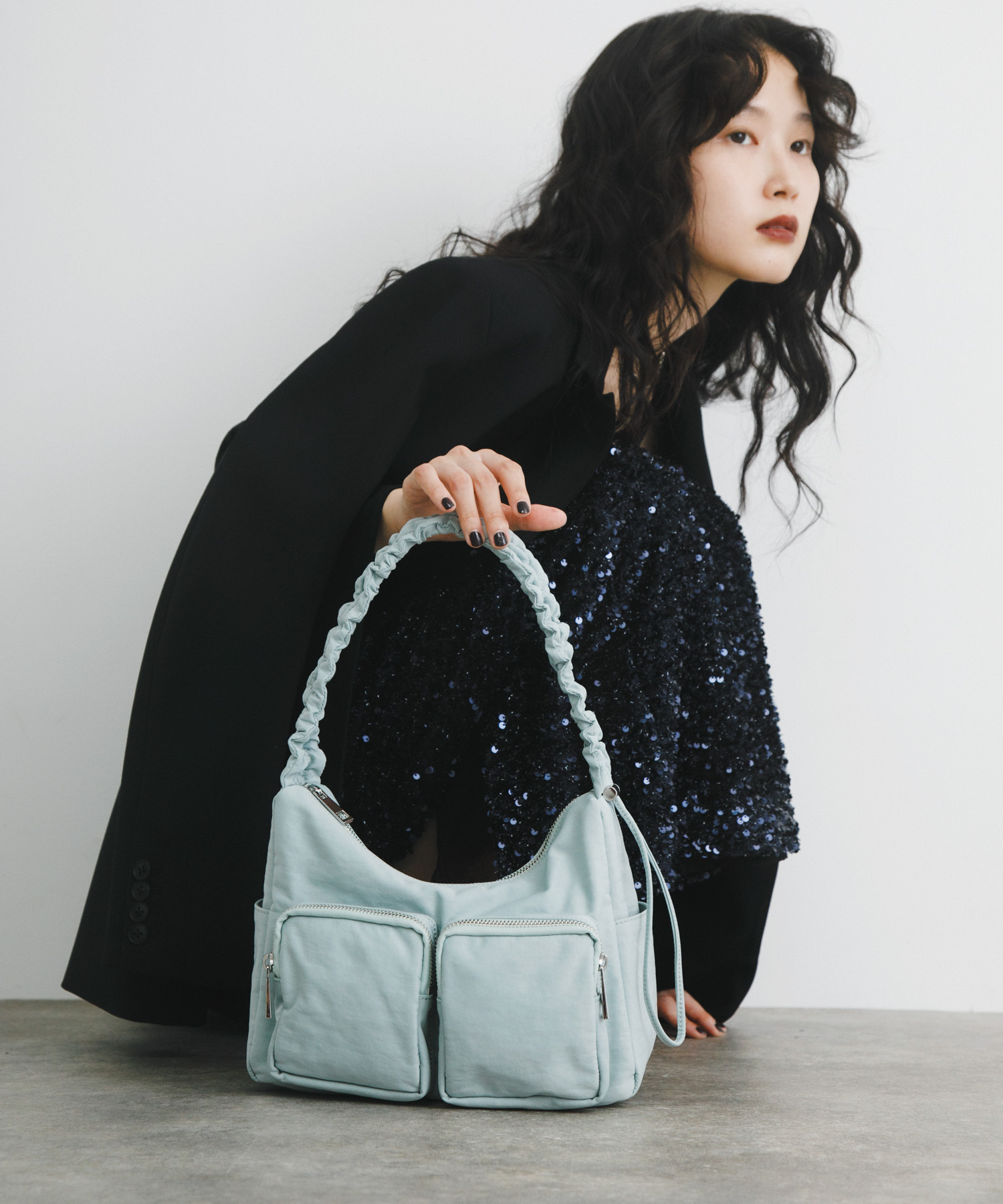 hun RODESKO　Gather pocket MINT BLUE one