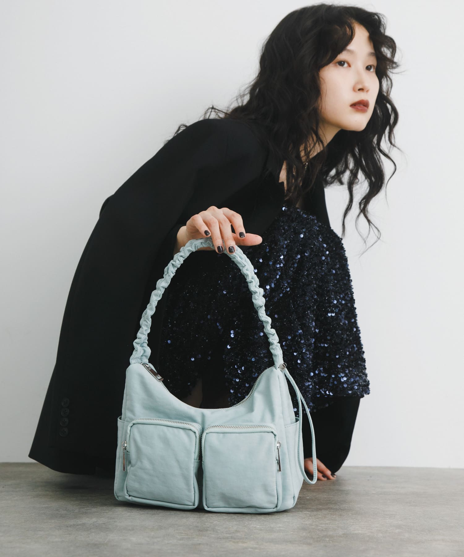 hun RODESKO　Gather pocket MINT BLUE one