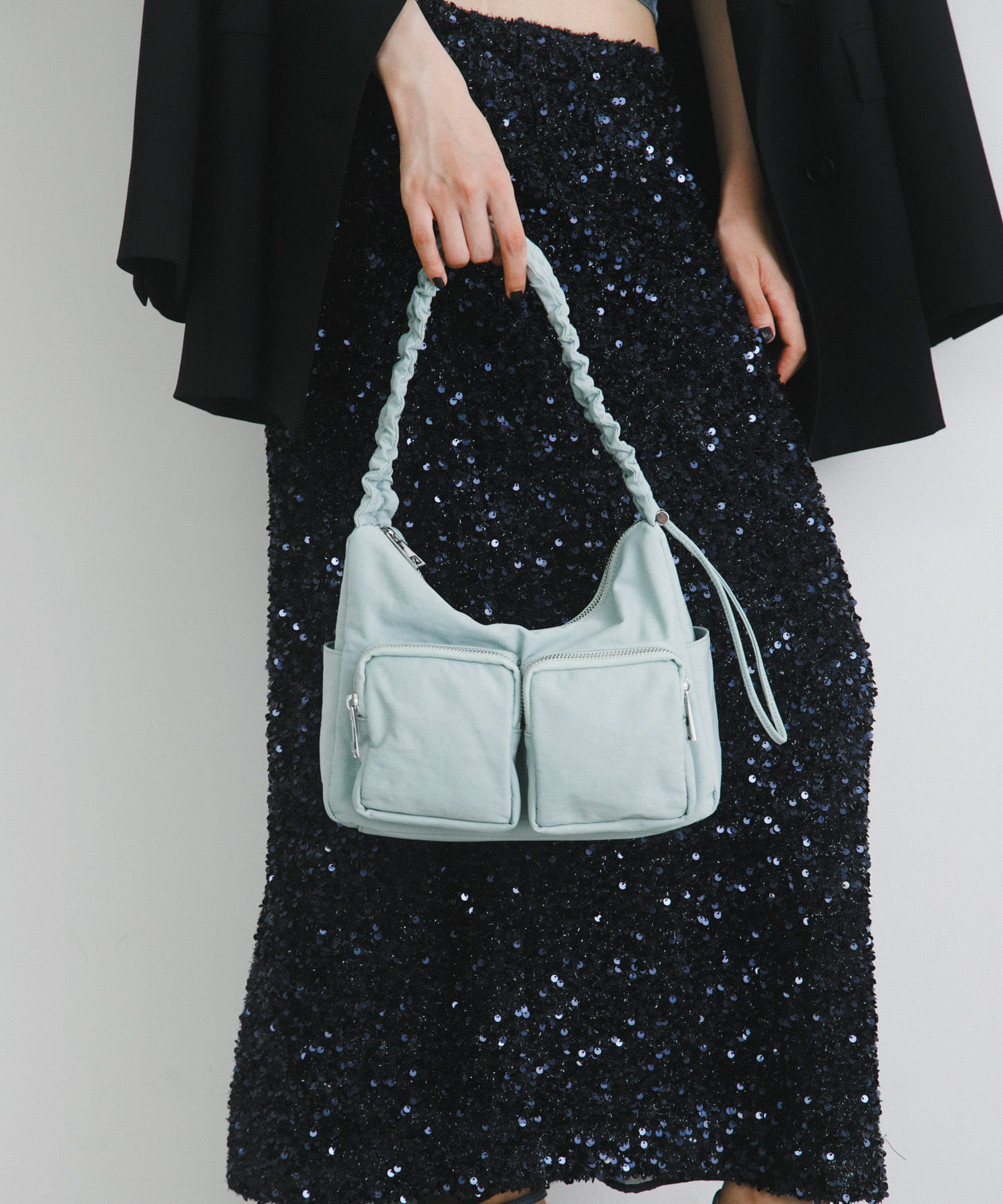 hun RODESKO　Gather pocket MINT BLUE one