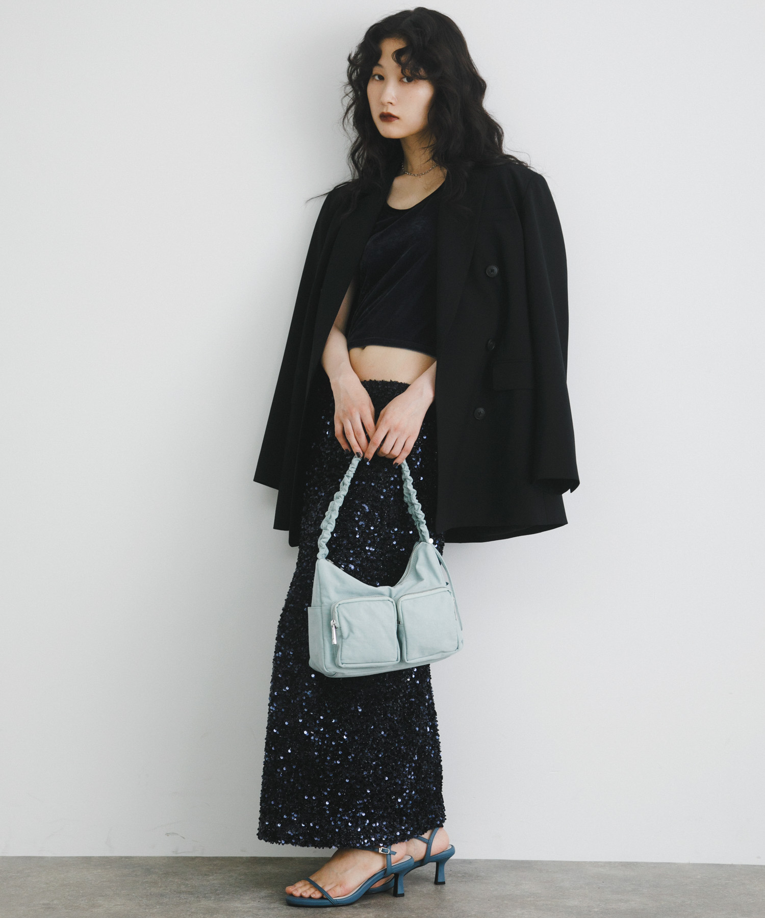 hun RODESKO　Gather pocket MINT BLUE one