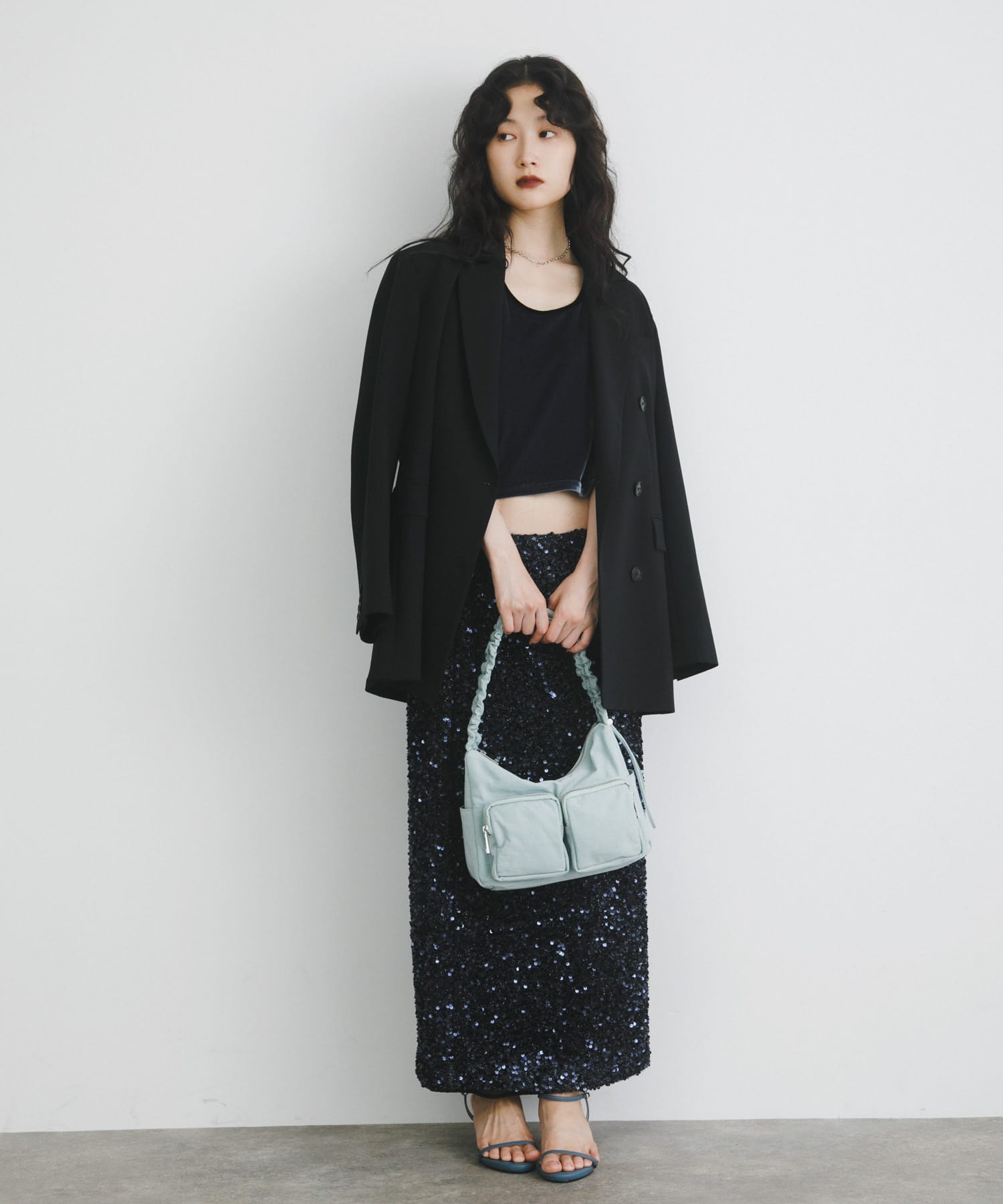 hun RODESKO　Gather pocket MINT BLUE one