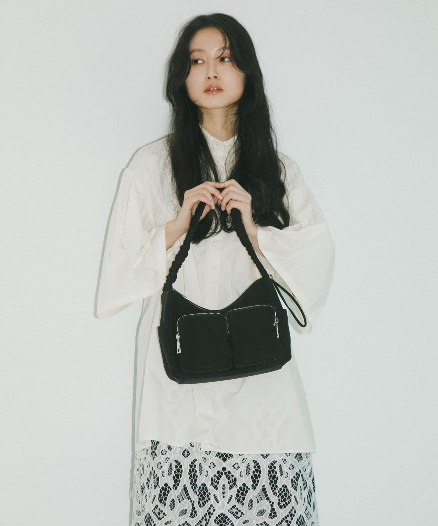 hun RODE SKO　Gather pocket BLACK one