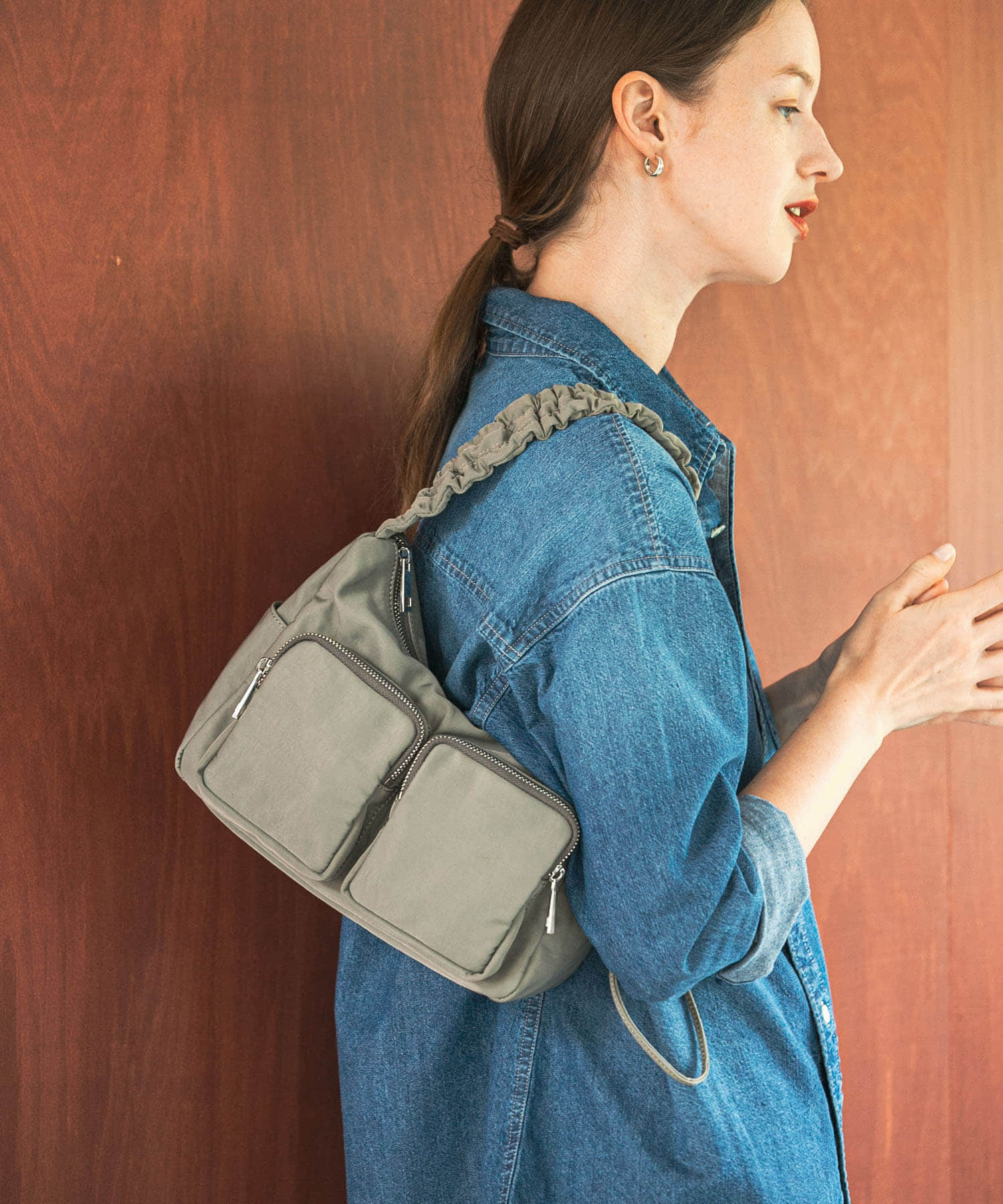 hun RODESKO　Gather pocket GRAY one