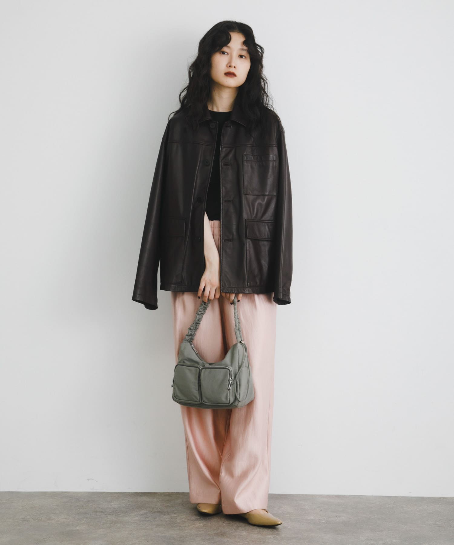 hun RODESKO　Gather pocket GRAY one