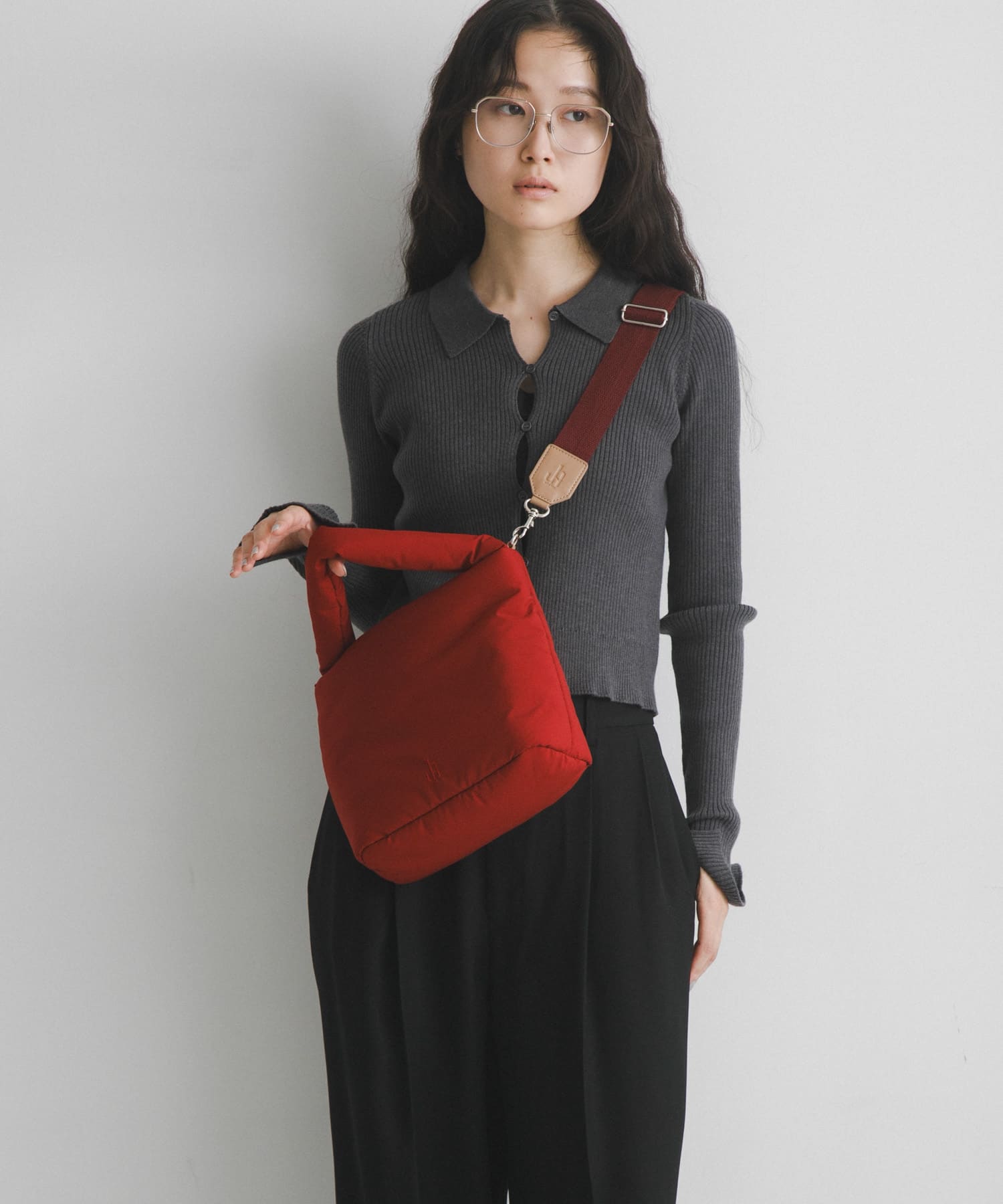 hun RODE SKO　Pated Set RED/BEIGE one