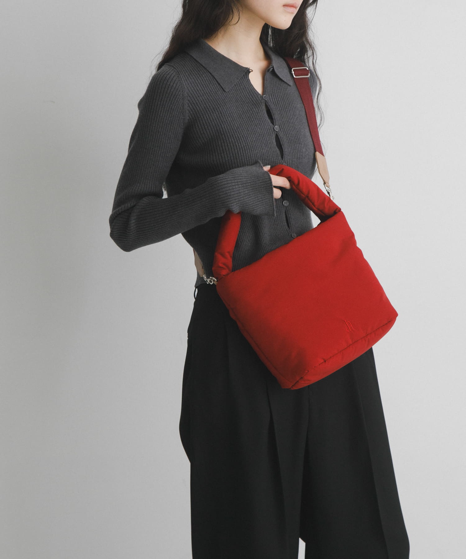 hun RODE SKO　Pated Set RED/BEIGE one