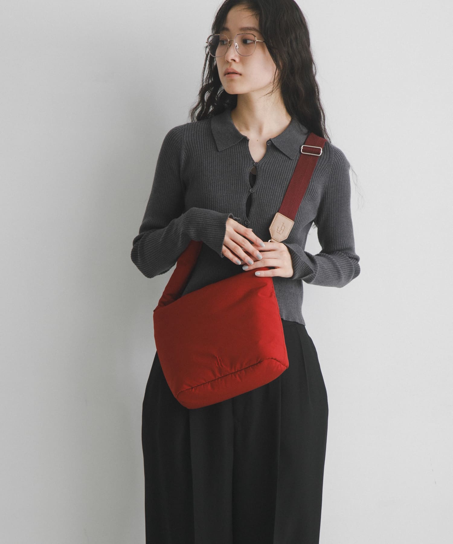 hun RODE SKO　Pated Set RED/BEIGE one