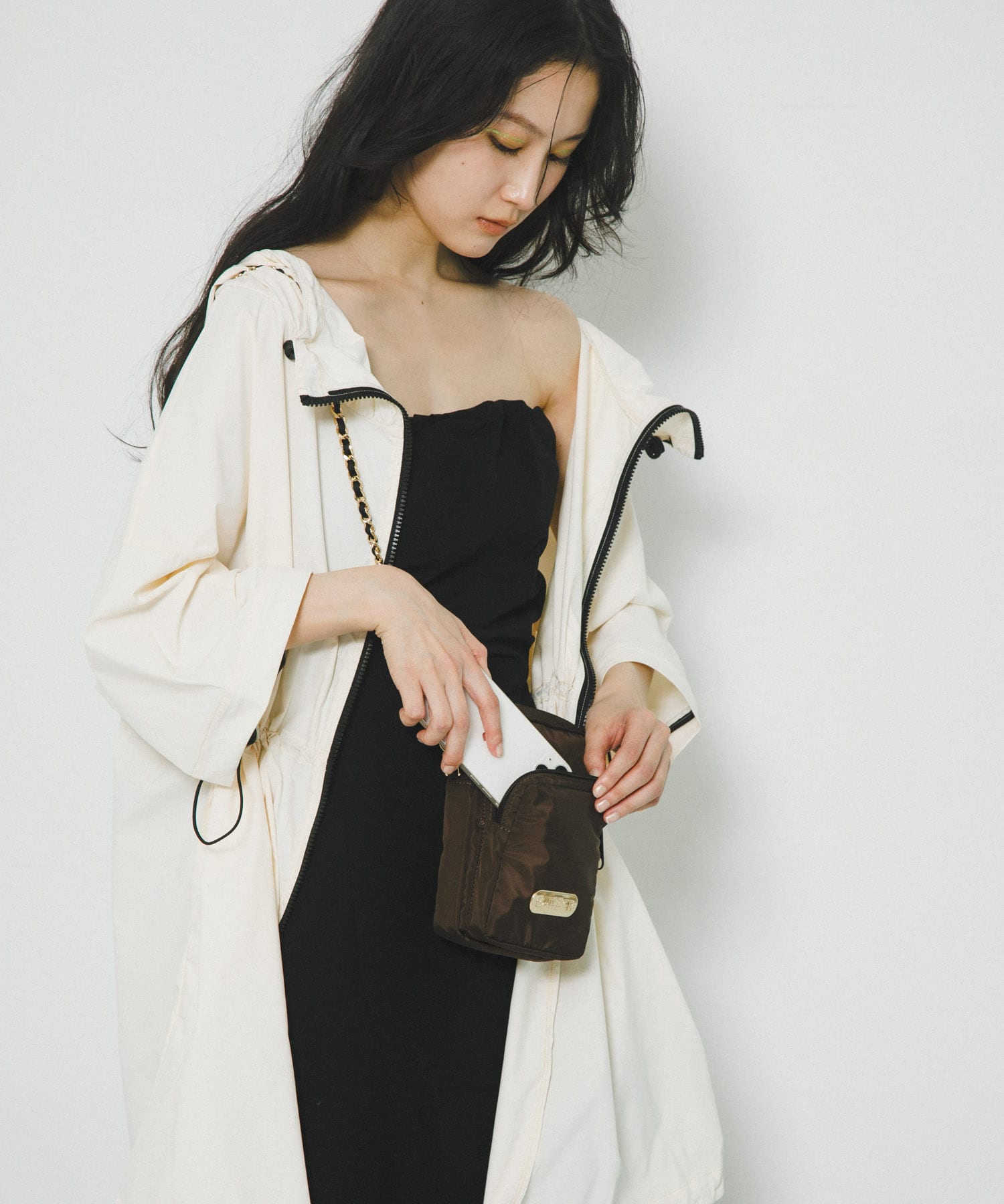 『別注』OUTDOOR PRODUCTS×hun RODESKO　Chain Pocket Bag BROWN -