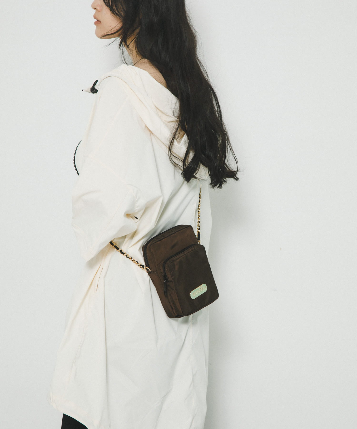 『別注』OUTDOOR PRODUCTS×hun RODESKO　Chain Pocket Bag BROWN -