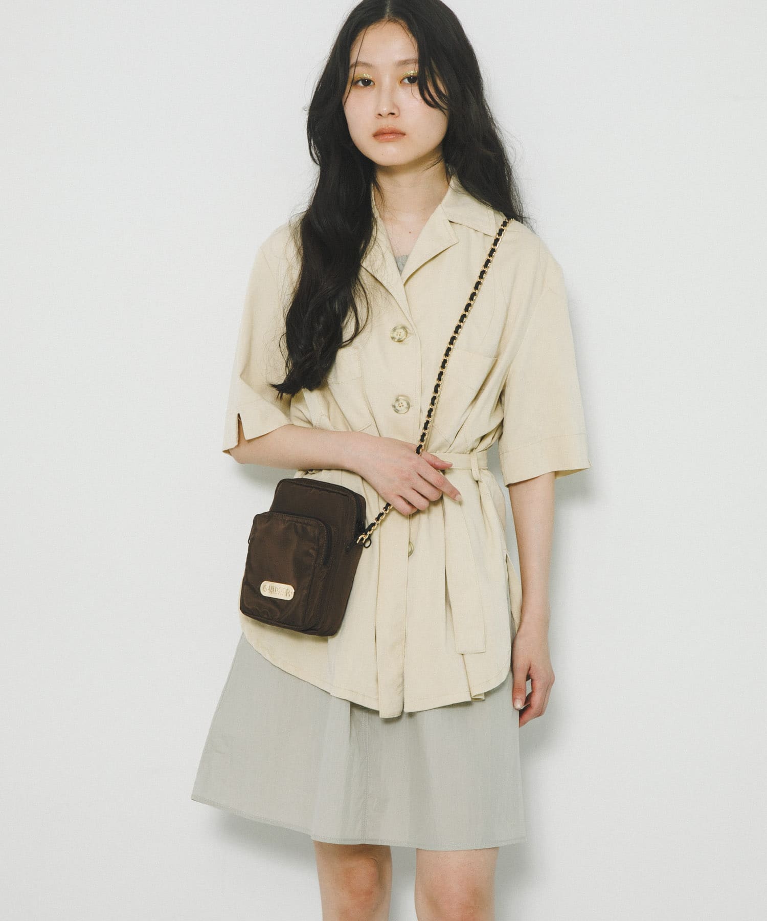 『別注』OUTDOOR PRODUCTS×hun RODESKO　Chain Pocket Bag BROWN -