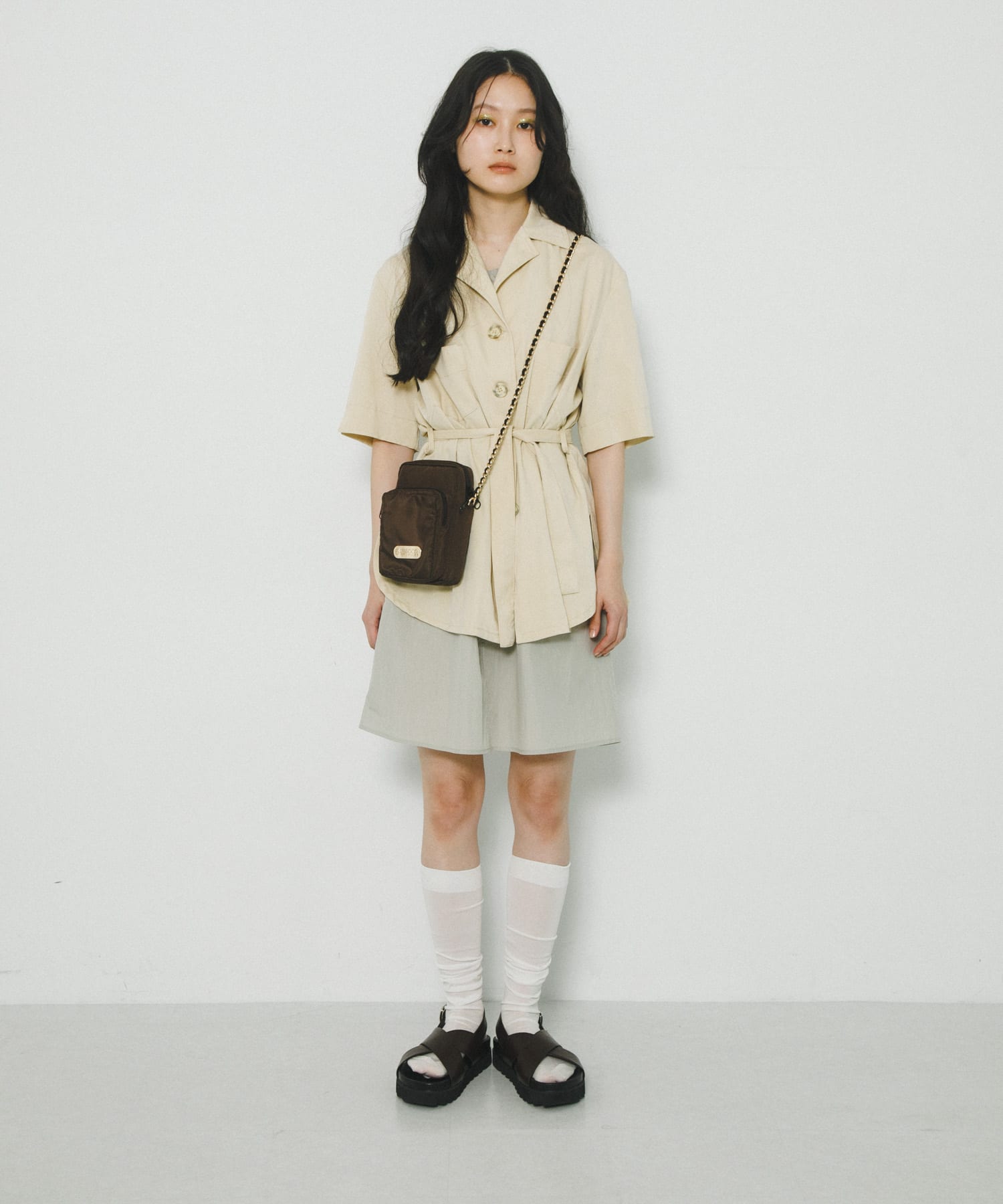 『別注』OUTDOOR PRODUCTS×hun RODE SKO　Chain Pocket Bag BROWN -