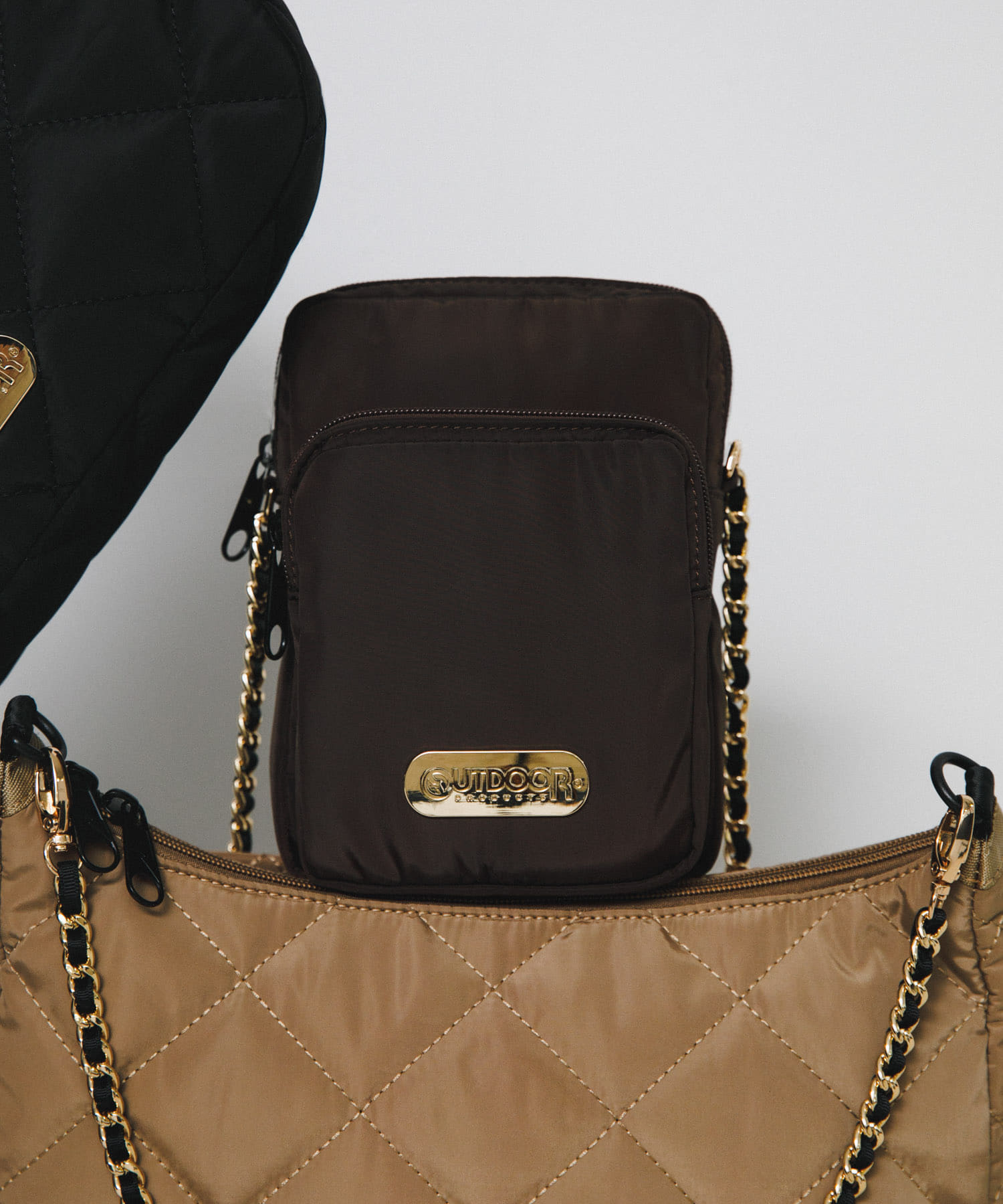 『別注』OUTDOOR PRODUCTS×hun RODE SKO　Chain Pocket Bag BLACK -