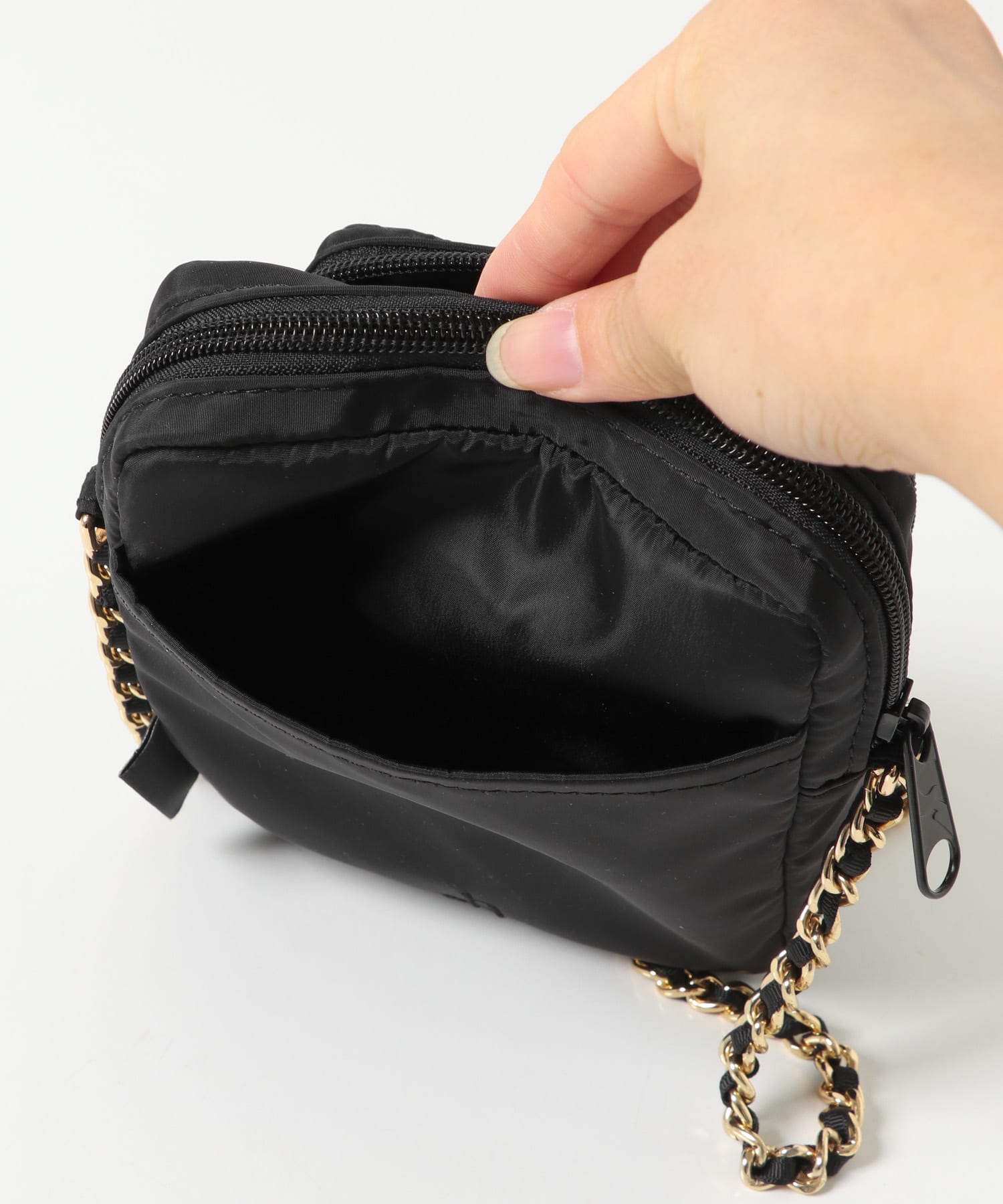 『別注』OUTDOOR PRODUCTS×hun RODE SKO　Chain Pocket Bag BLACK -