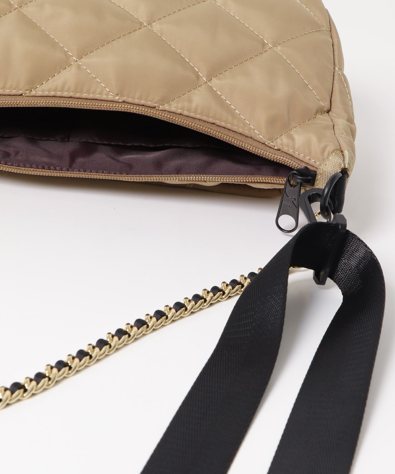 『別注』OUTDOOR PRODUCTS×hun RODE SKO　QuiltingChainBag BEIGE -