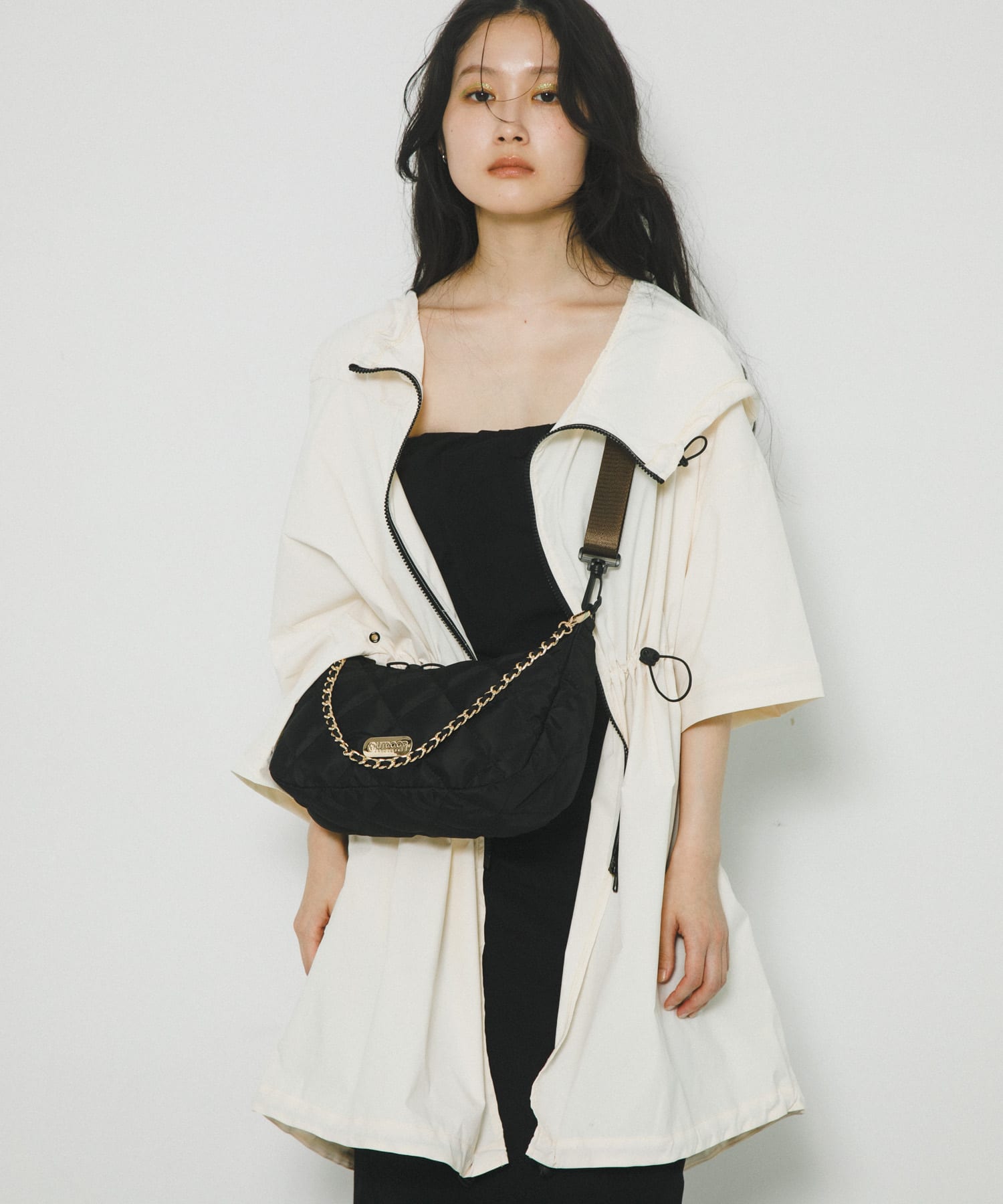『別注』OUTDOOR PRODUCTS×hun RODE SKO　QuiltingChainBag BLACK -