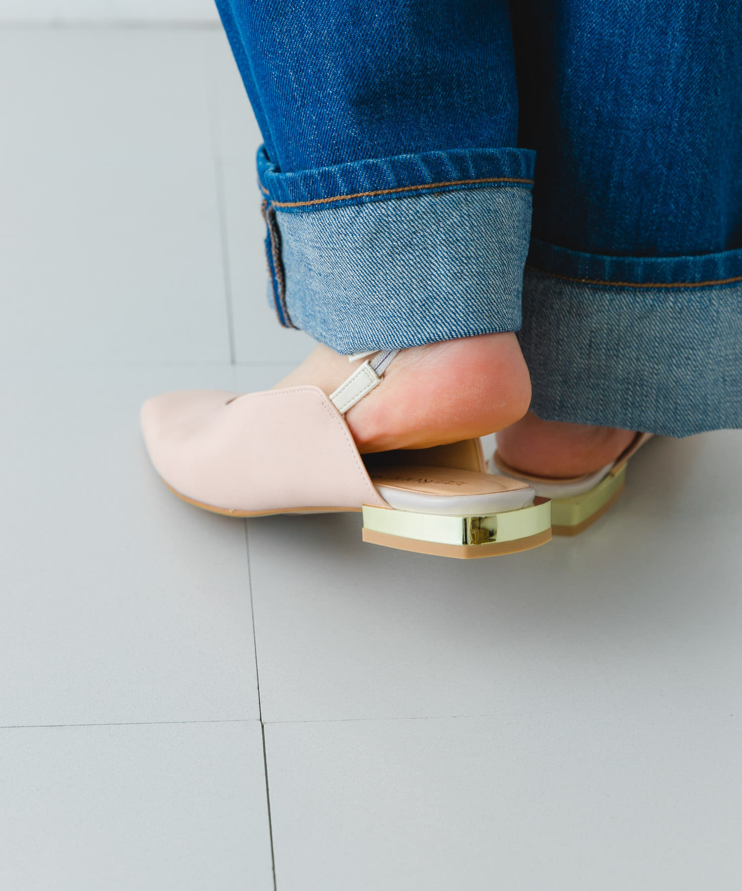 『MADE IN JAPAN』NEDKE バックストラップパンプス PINK 37