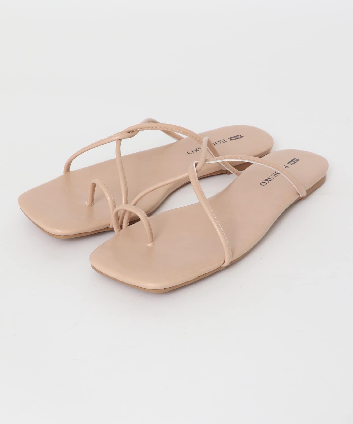HETA 細ストラップサンダル PINK BEIGE 36