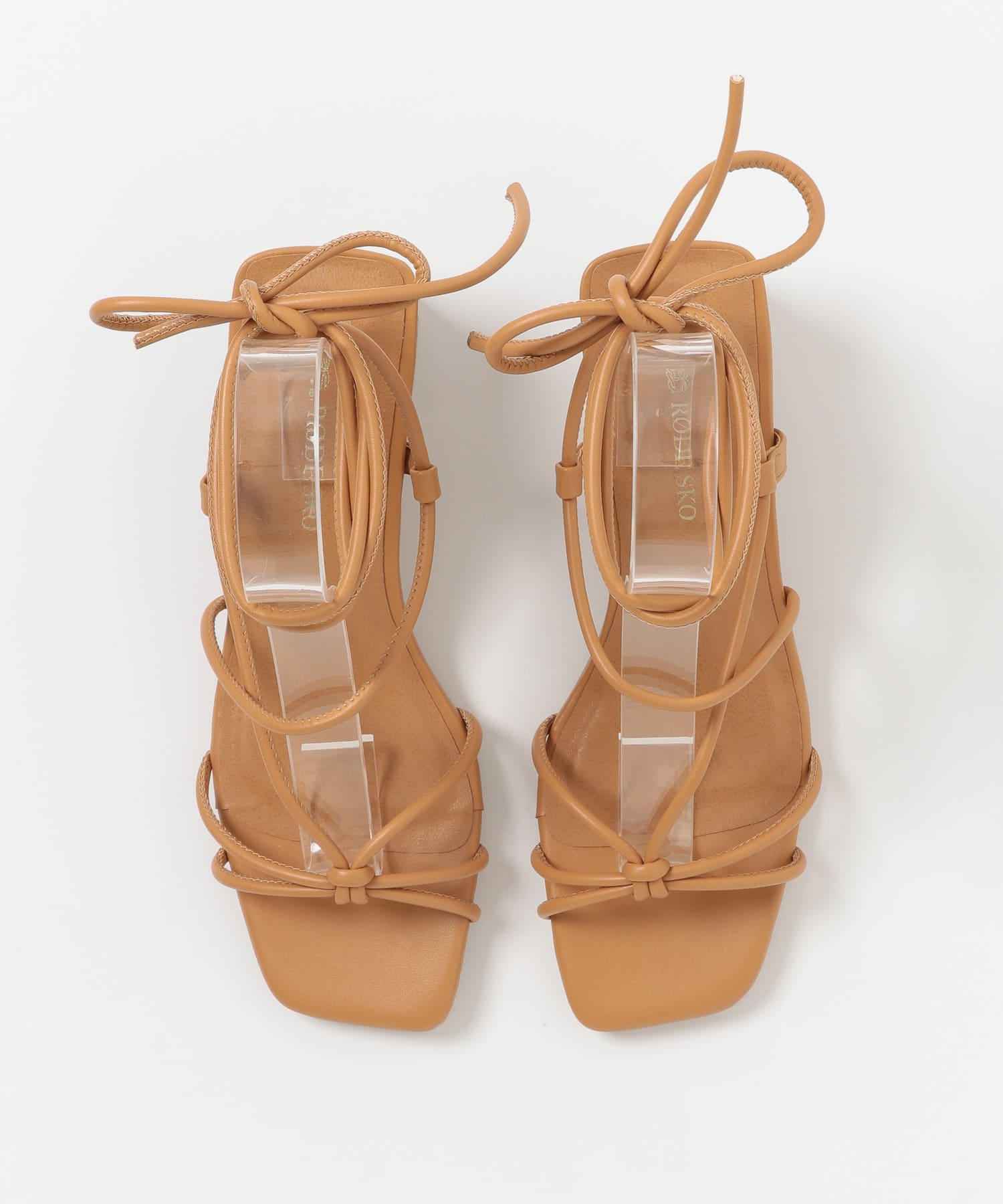 HELLEVI アンクルストラップサンダル CAMEL 36