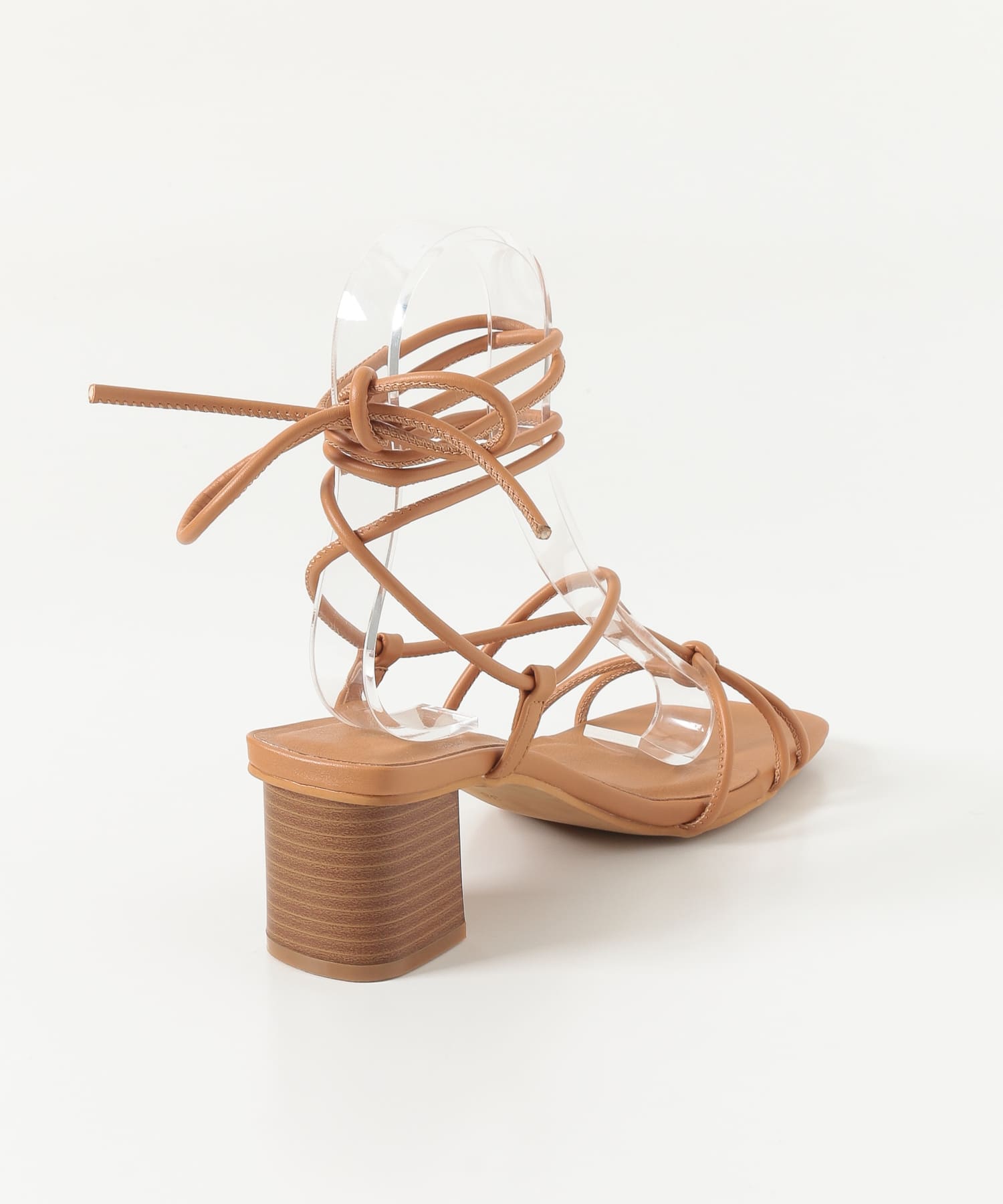 HELLEVI アンクルストラップサンダル CAMEL 36