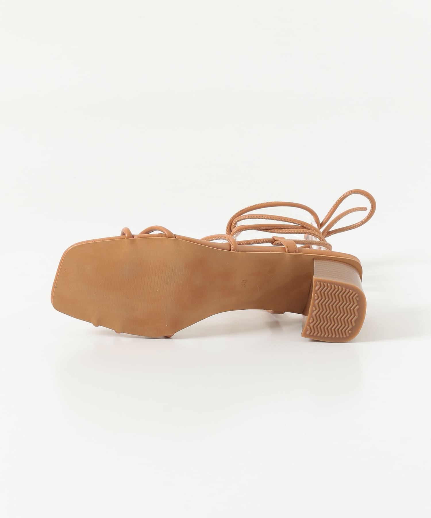 HELLEVI アンクルストラップサンダル CAMEL 36