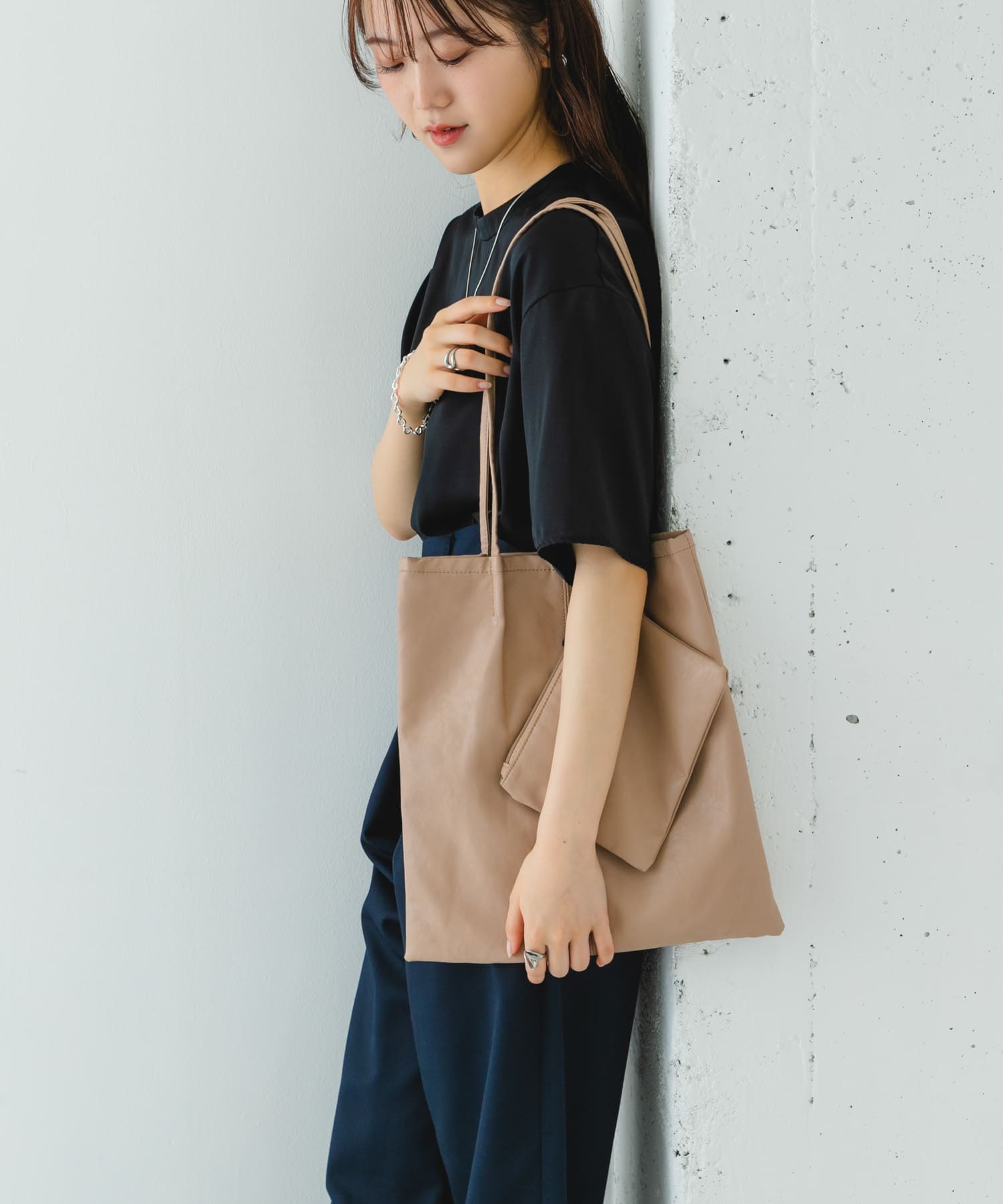 ウォッシャブルコンパクトトートバッグ OAK one