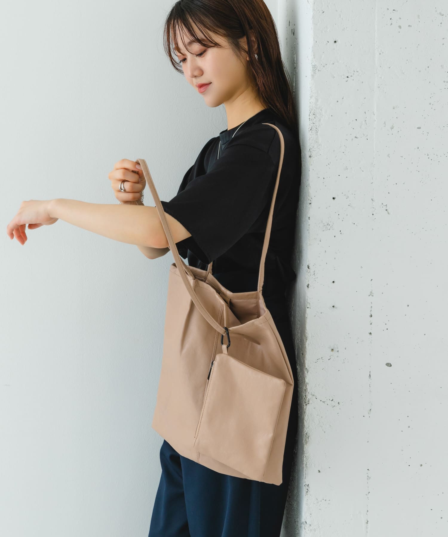 ウォッシャブルコンパクトトートバッグ OAK one