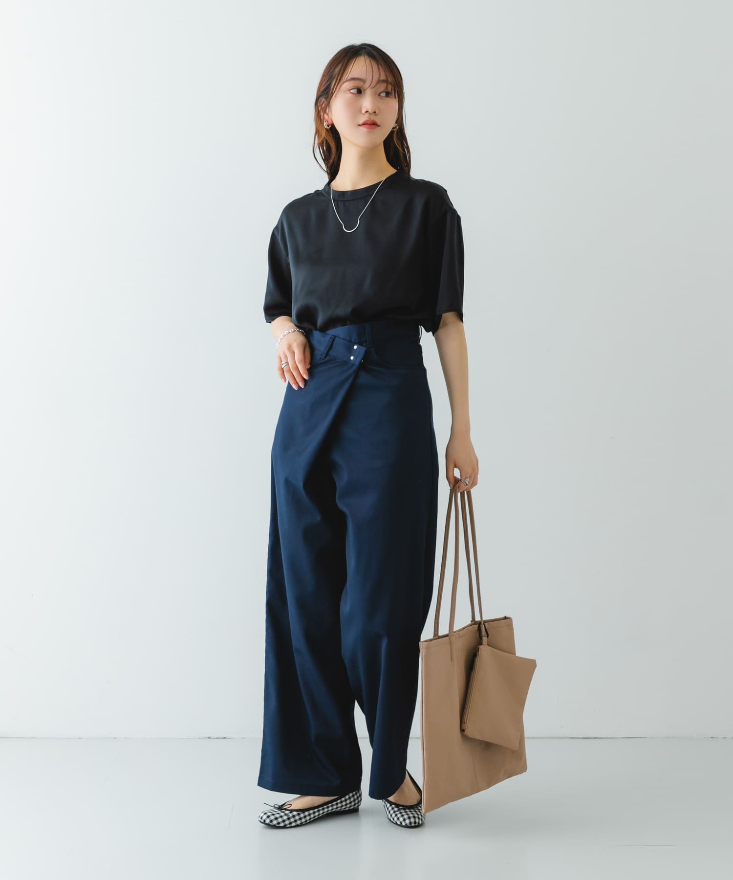 ウォッシャブルコンパクトトートバッグ OAK one