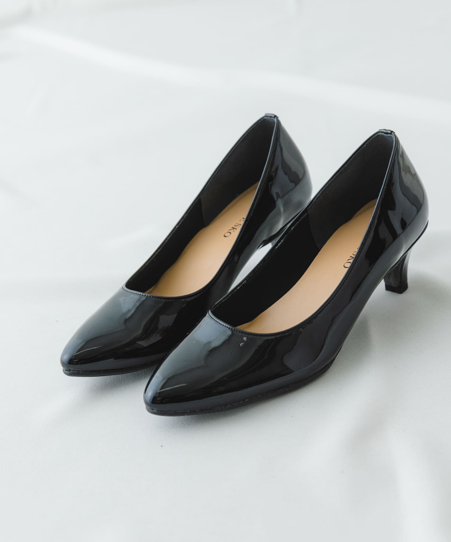 5センチエナメルパンプス BLACK 35