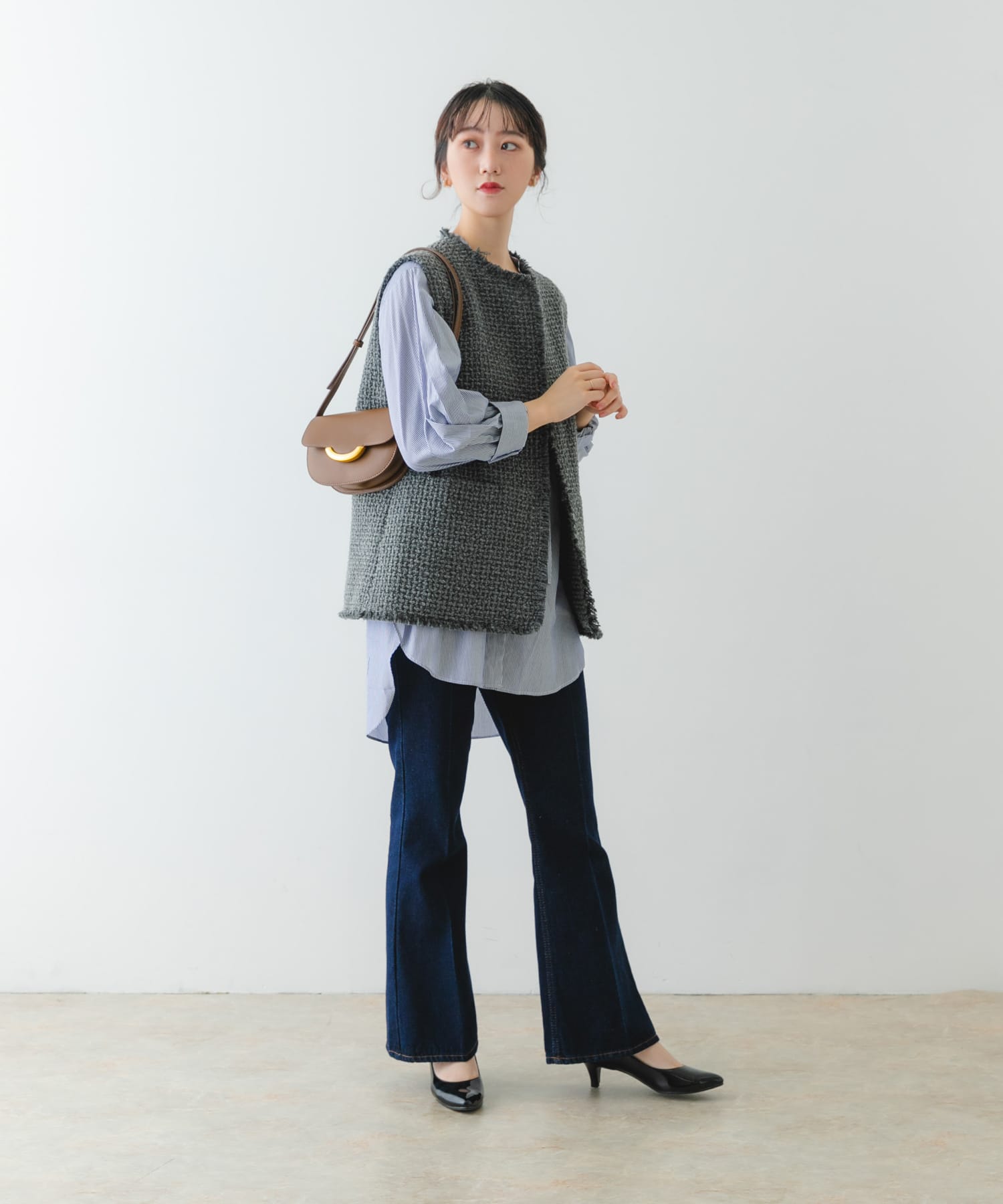 5センチエナメルパンプス BLACK 35