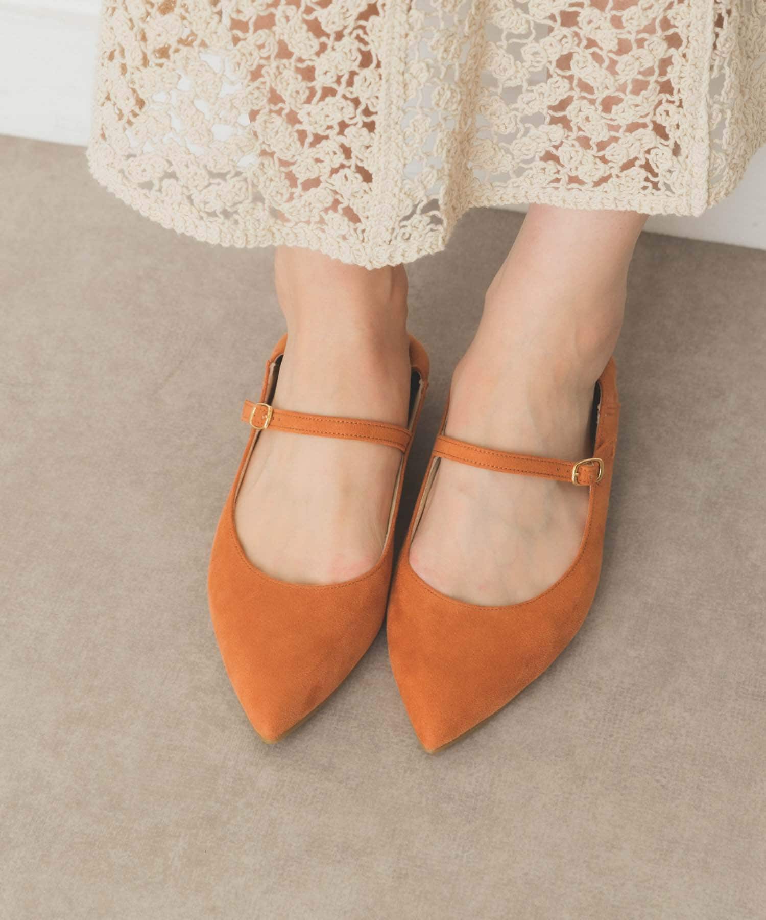 『MADE IN JAPAN』2WAYメリージェーンパンプス C.ORANGE 36