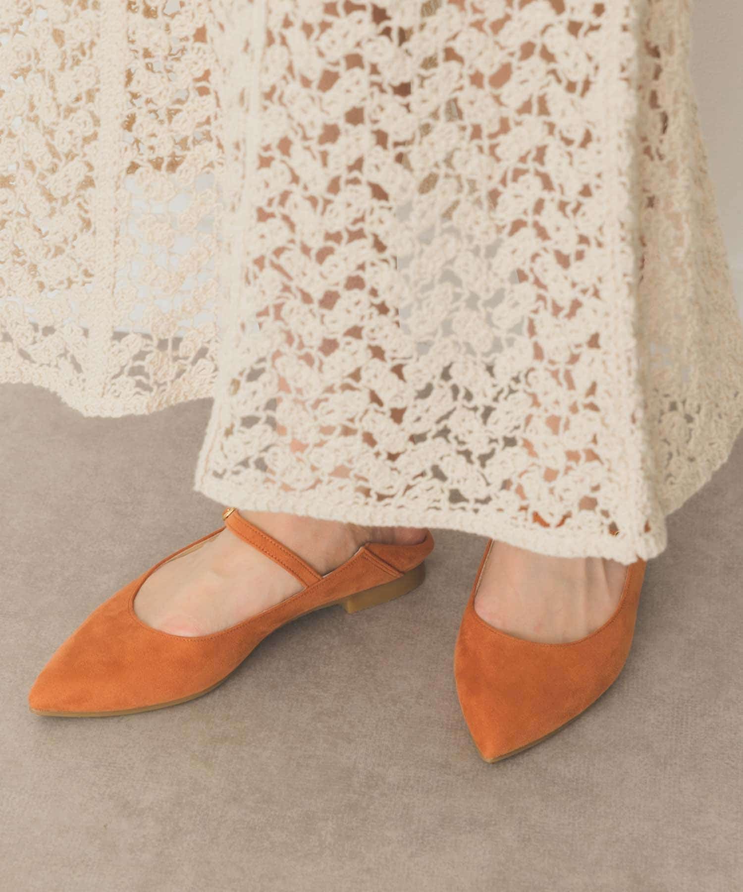 『MADE IN JAPAN』2WAYメリージェーンパンプス C.ORANGE 36