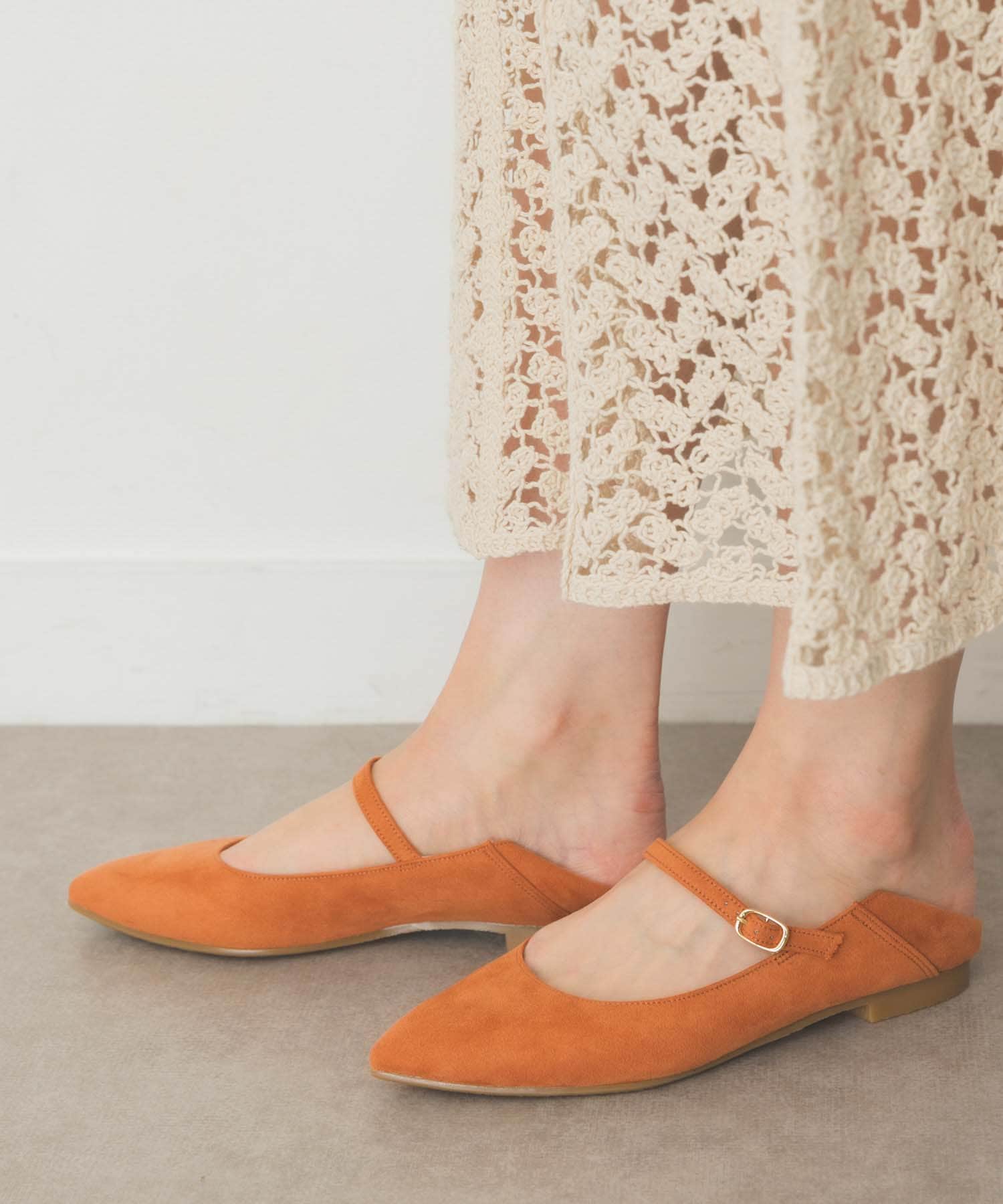 『MADE IN JAPAN』2WAYメリージェーンパンプス C.ORANGE 36