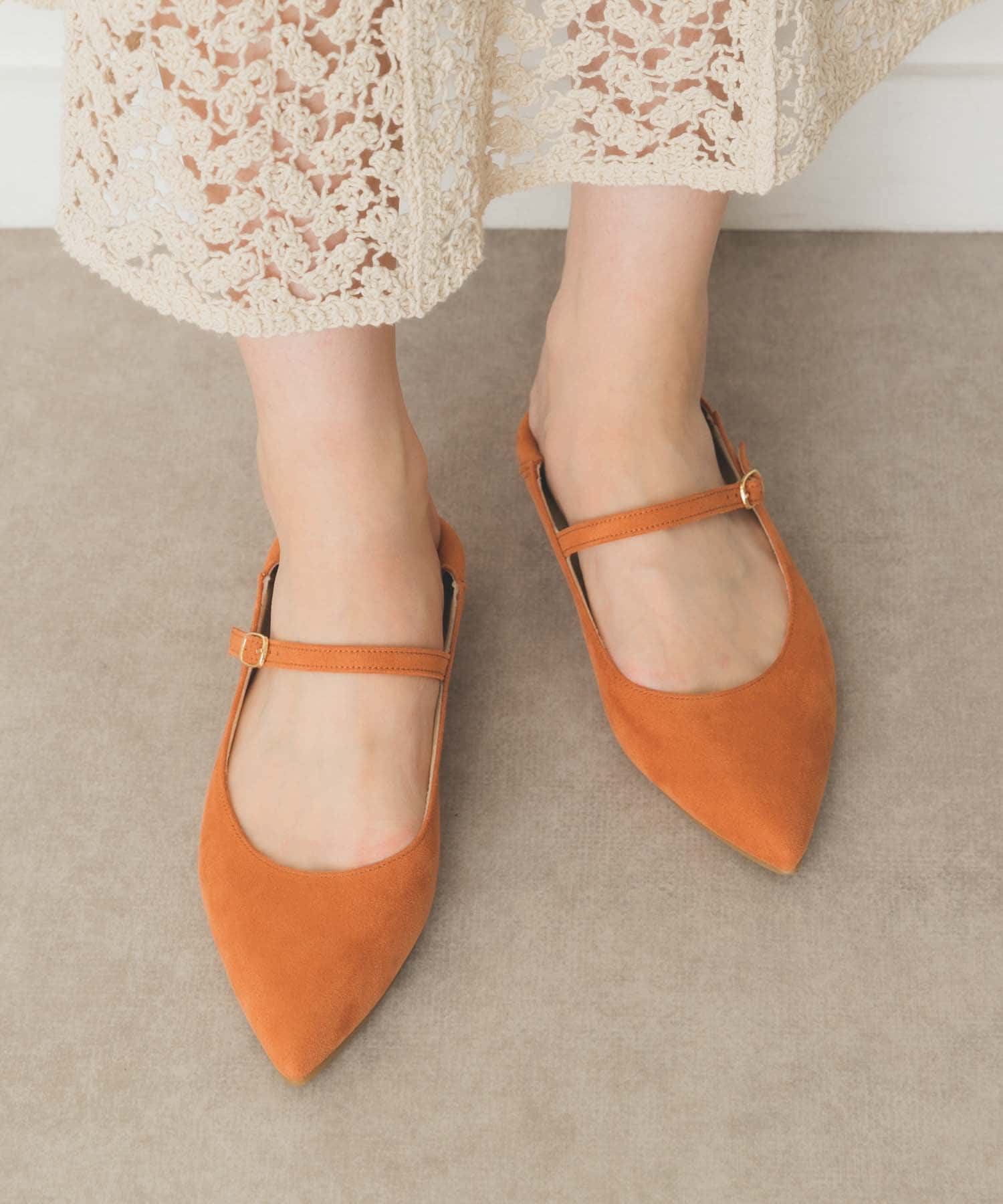 『MADE IN JAPAN』2WAYメリージェーンパンプス C.ORANGE 36