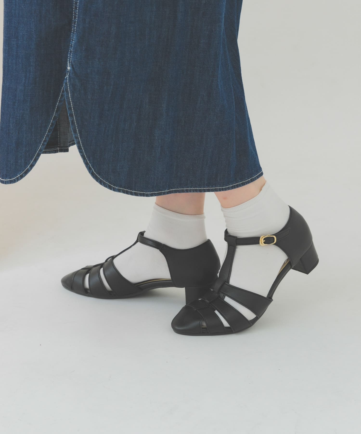 『MADE IN JAPAN』3.5センチグルカサンダル BLACK 36