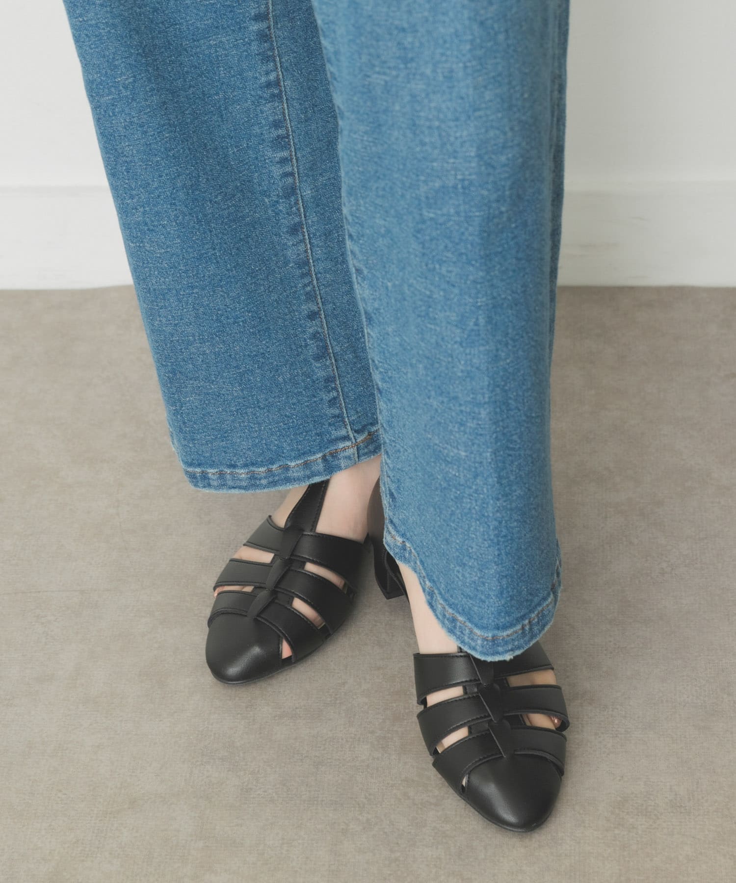 『MADE IN JAPAN』3.5センチグルカサンダル BLACK 36