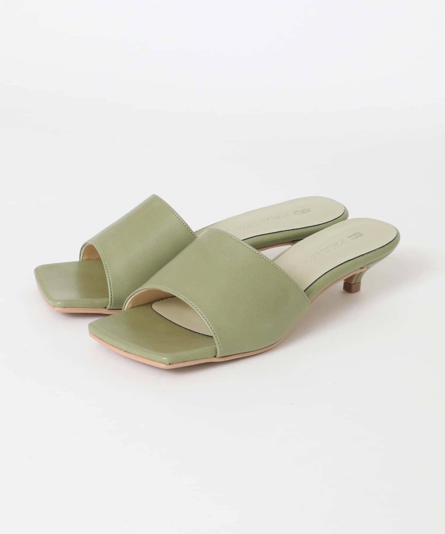『MADE IN JAPAN』スクエアミュール PISTACHIO 37